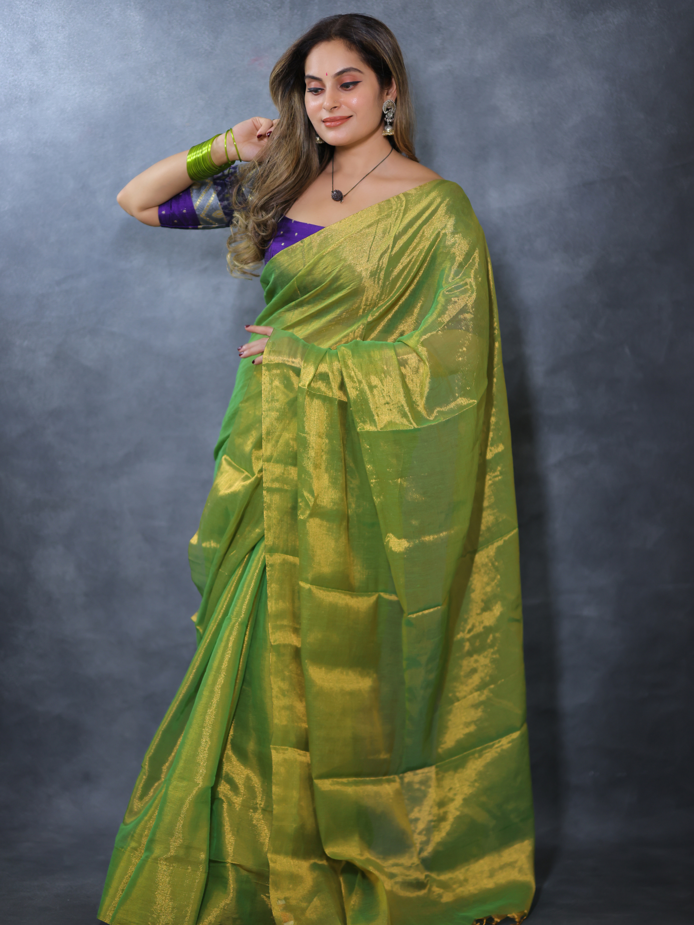 Swarna Priya (Tissue Mul Saree)