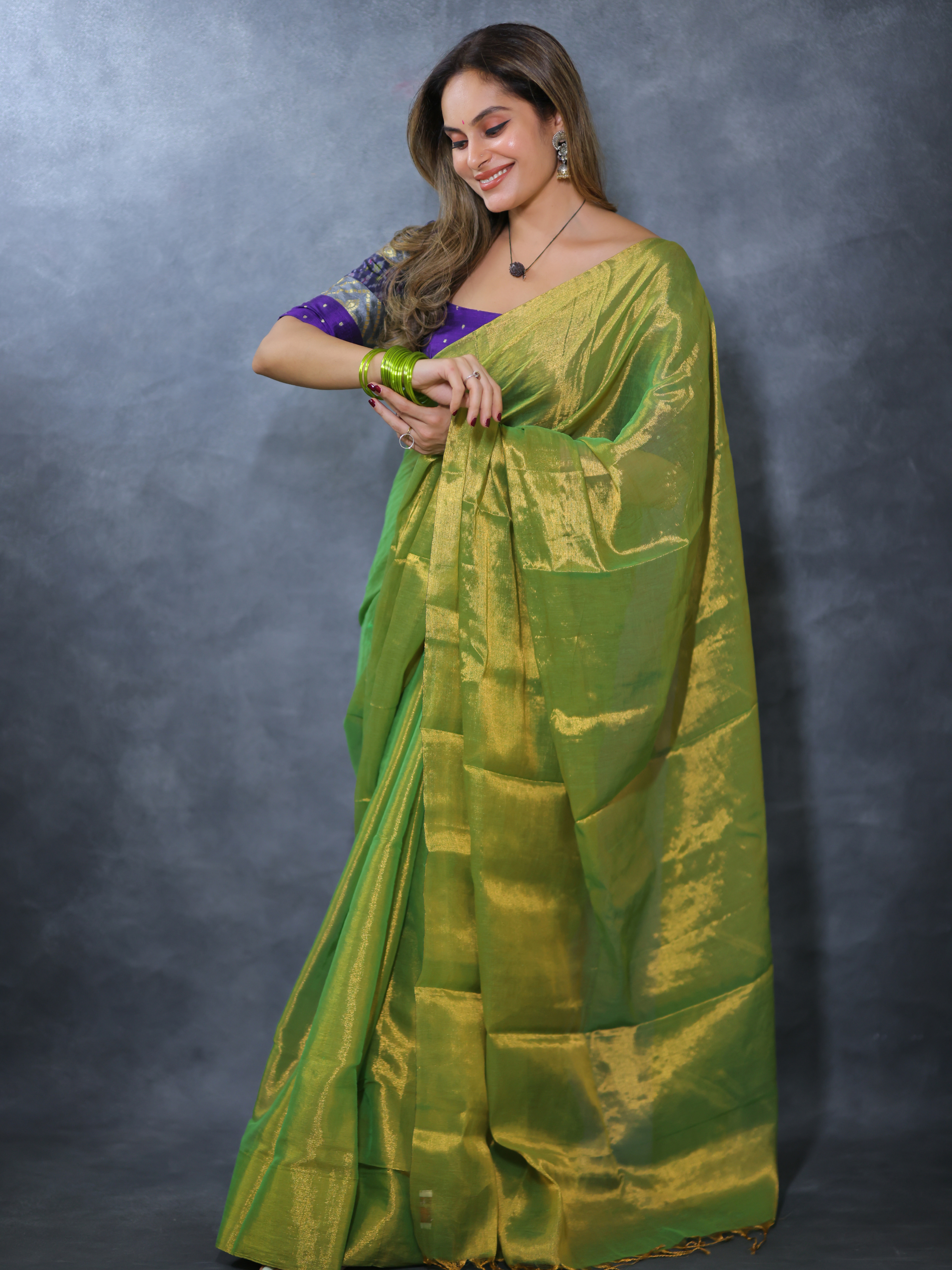 Swarna Priya (Tissue Mul Saree)