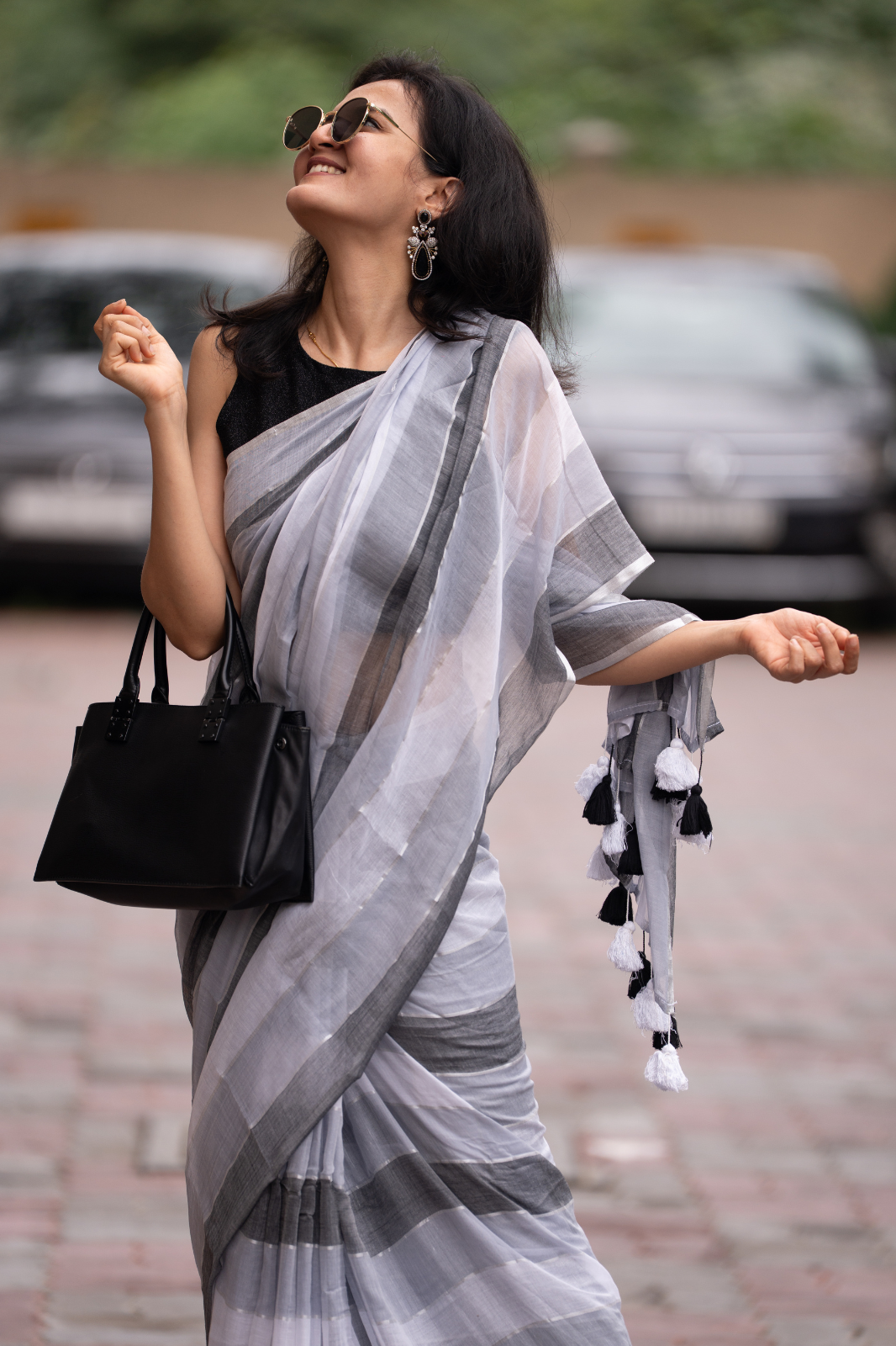 The Architect (Mul Mul Cotton Saree)