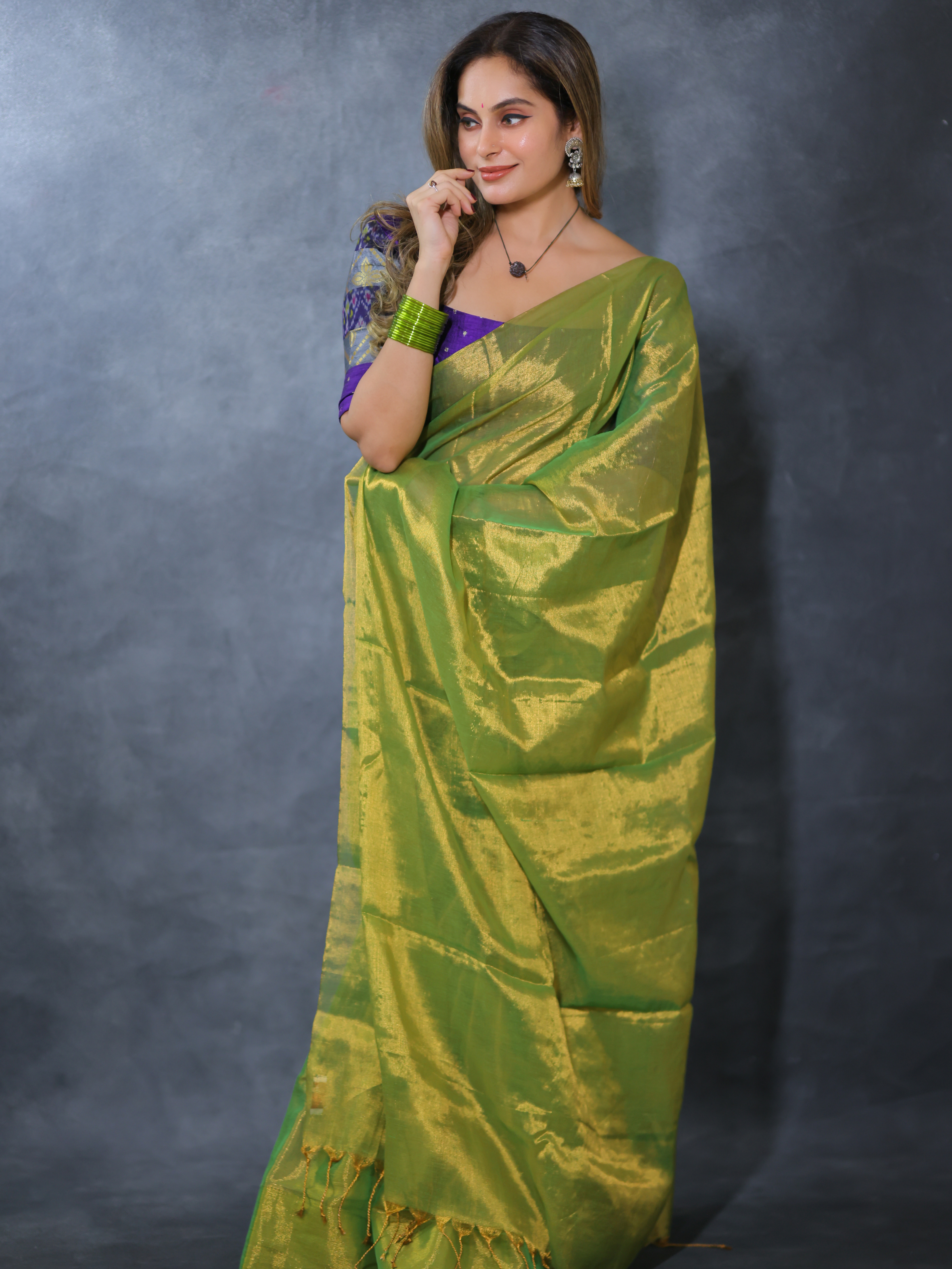 Swarna Priya (Tissue Mul Saree)