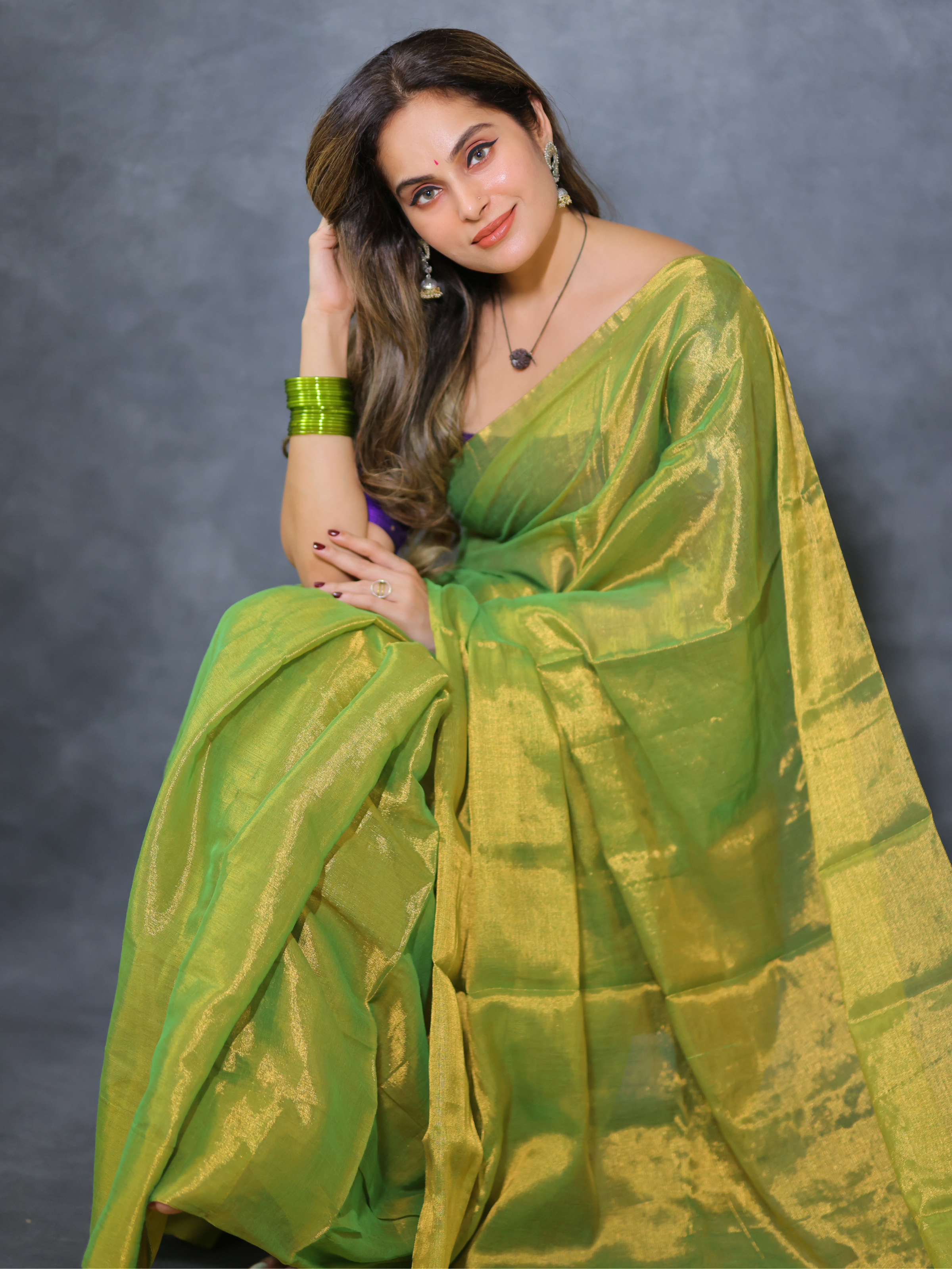 Swarna Priya (Tissue Mul Saree)