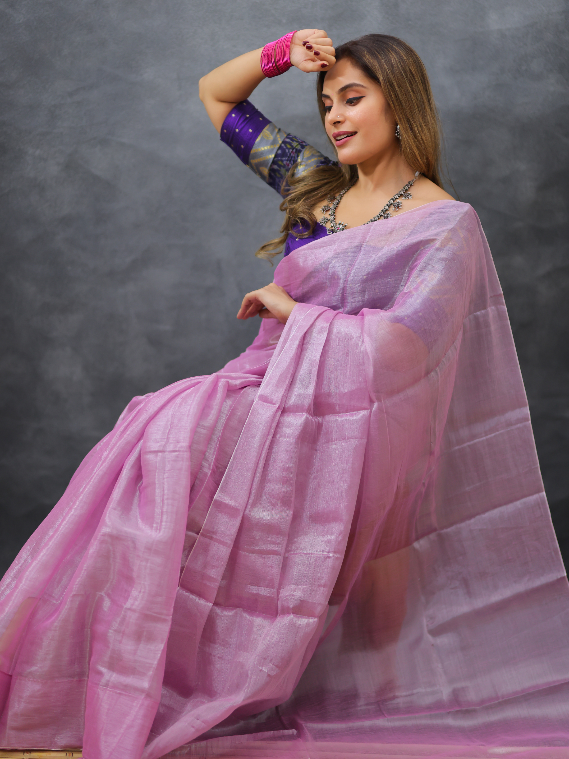 Swarna Mohini (Tissue Mul Saree)