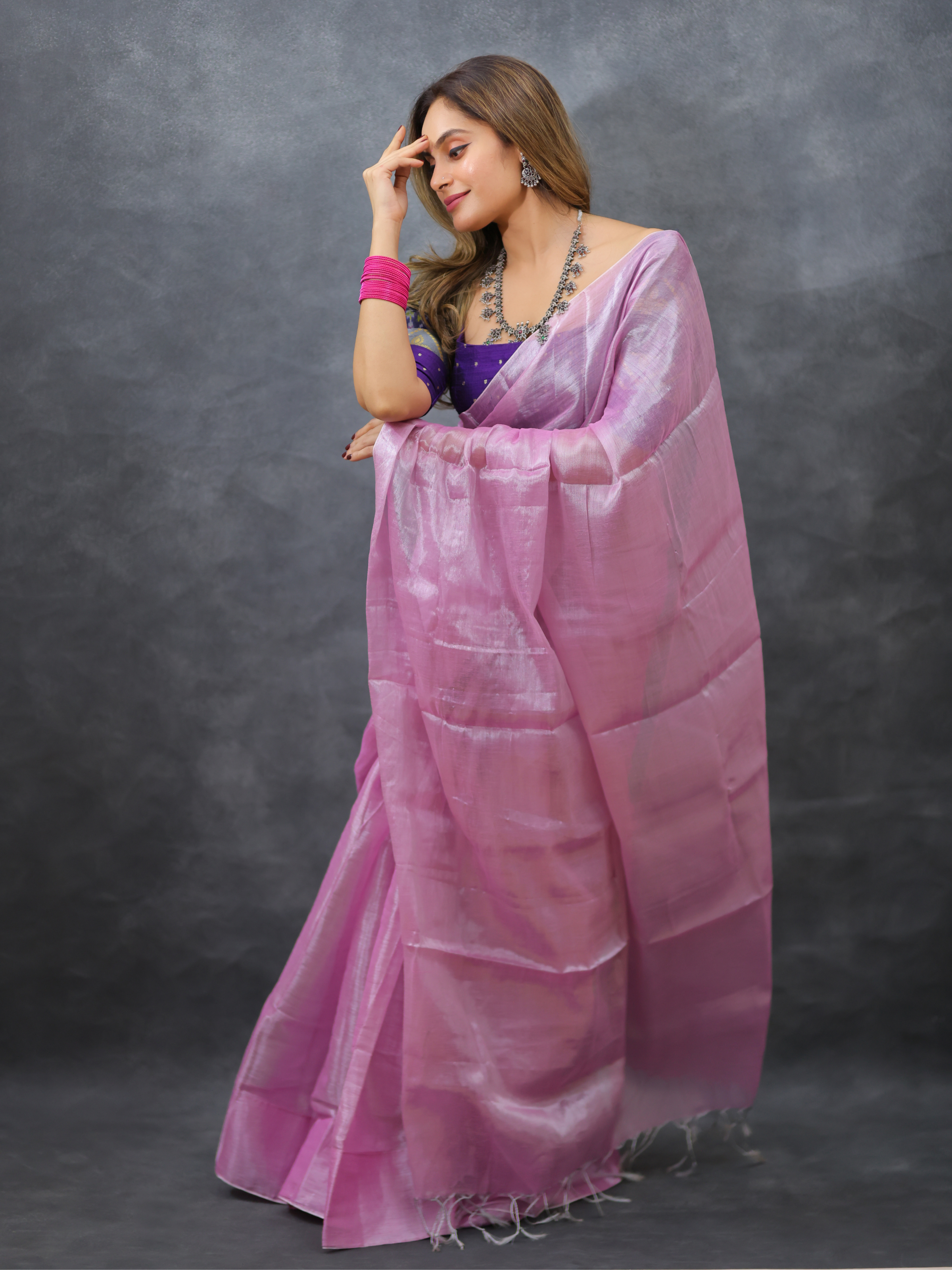 Swarna Mohini (Tissue Mul Saree)