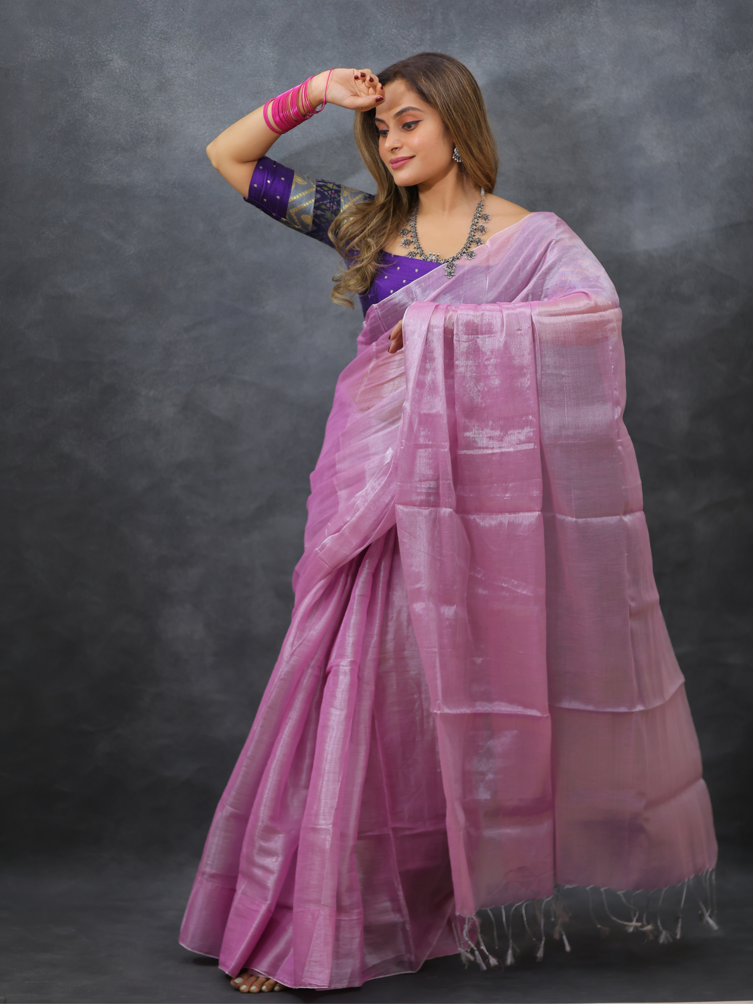 Swarna Mohini (Tissue Mul Saree)