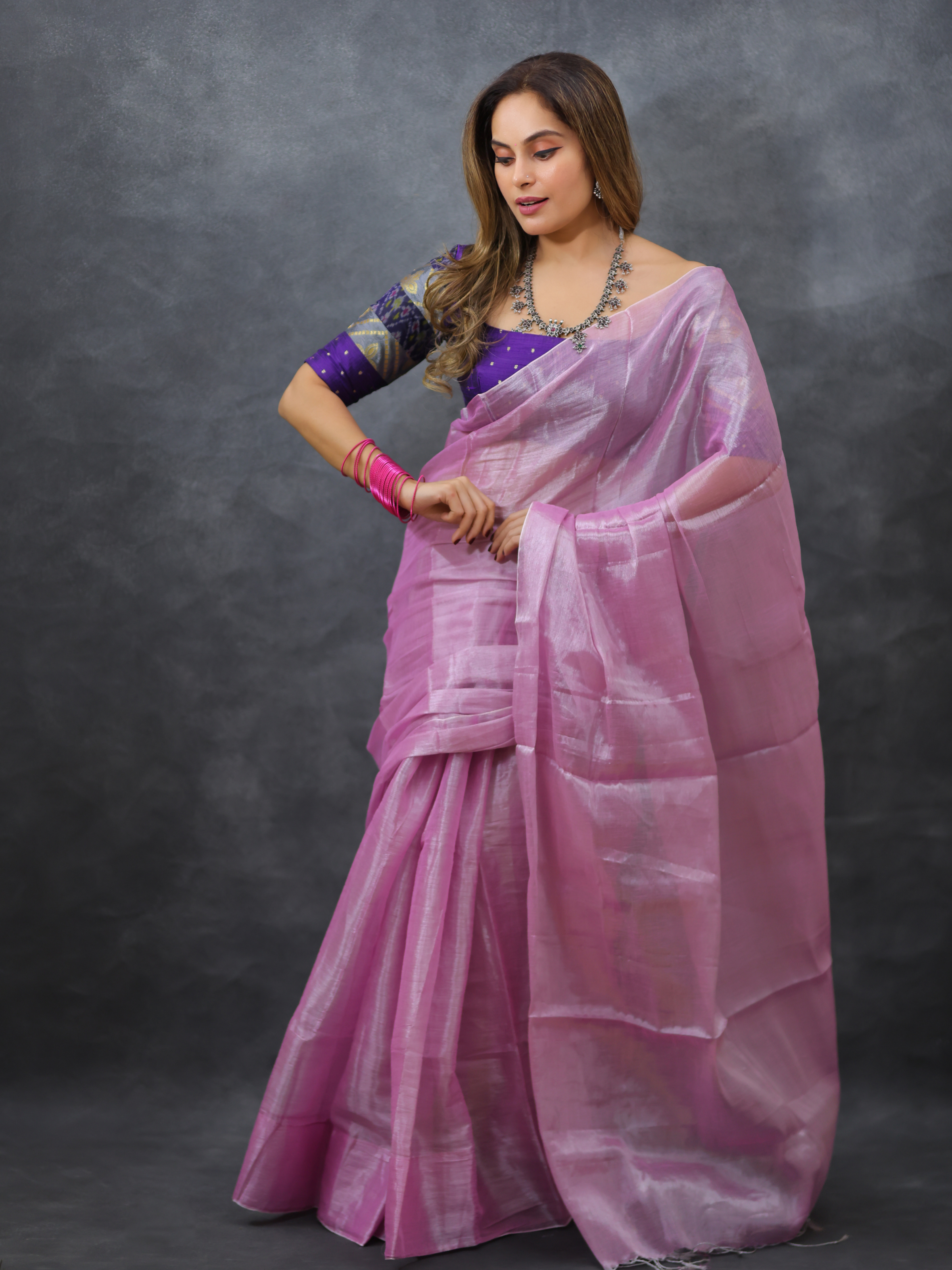 Swarna Mohini (Tissue Mul Saree)