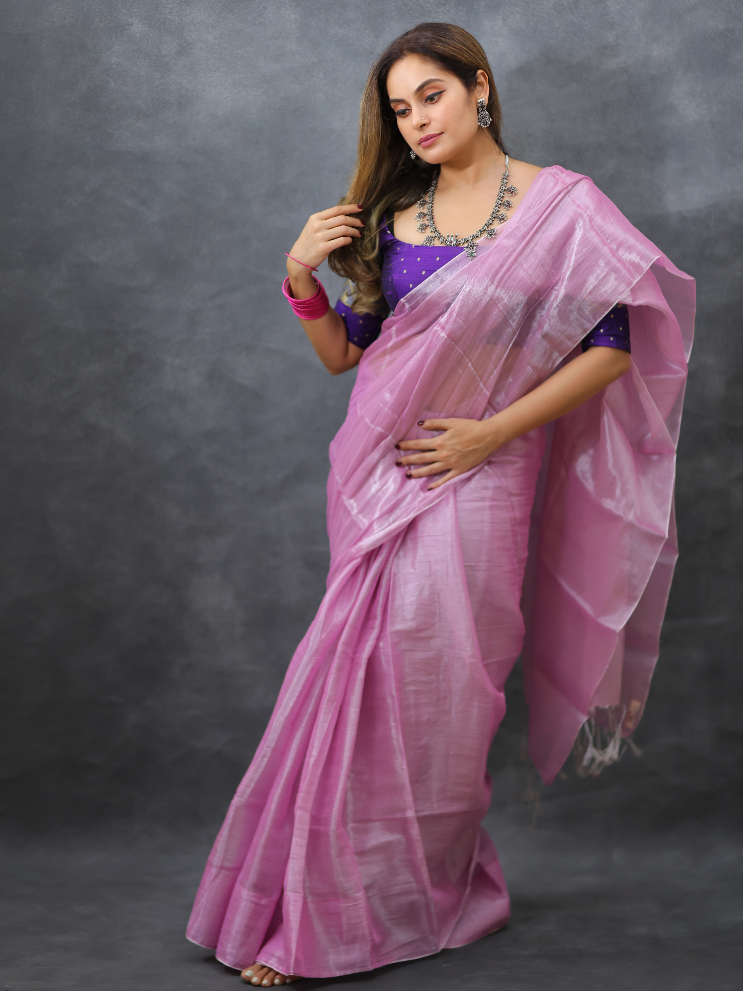 Swarna Mohini (Tissue Mul Saree)