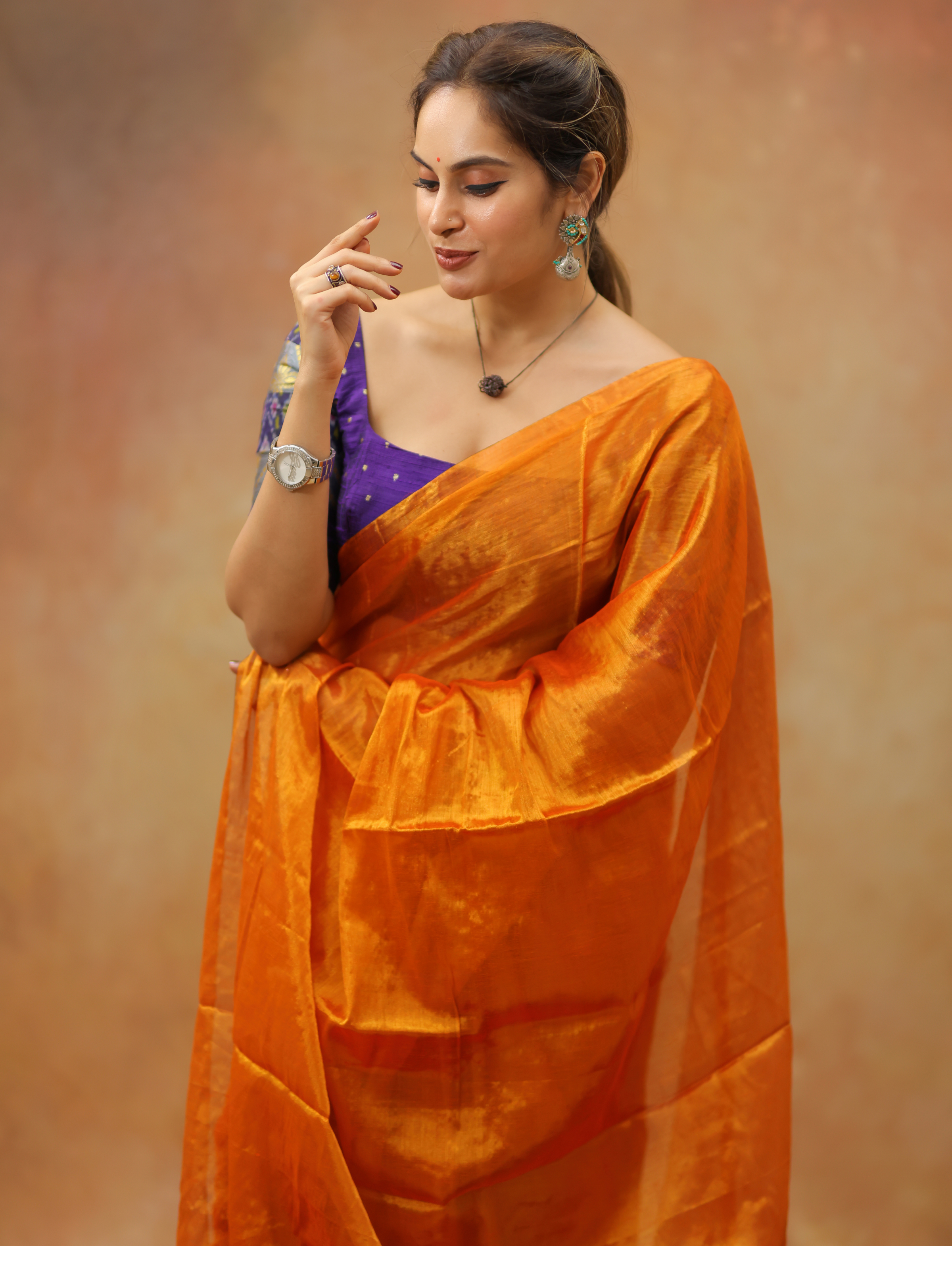 Swarna Moksha (Tissue Mul Saree)