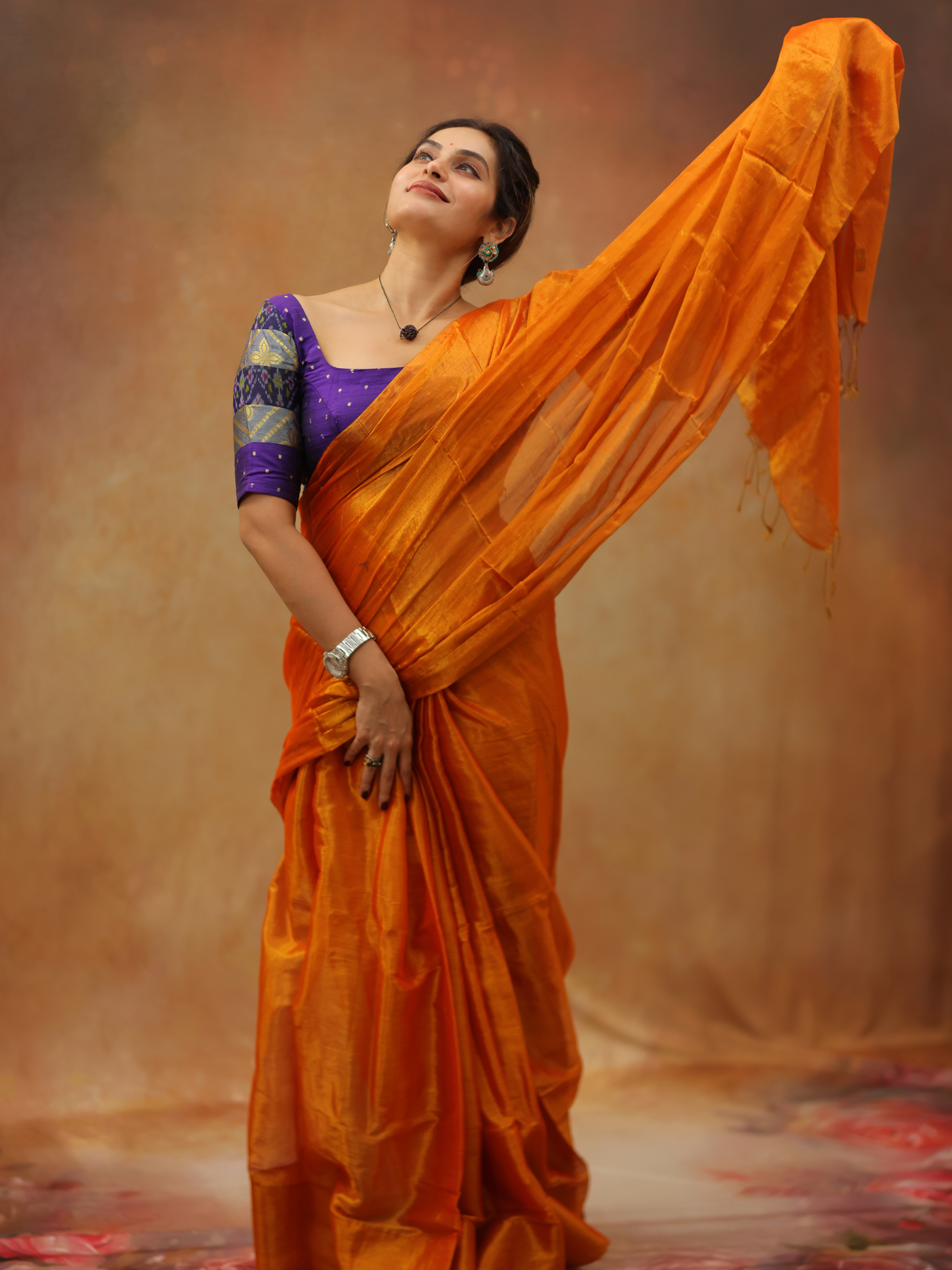 Swarna Moksha (Tissue Mul Saree)