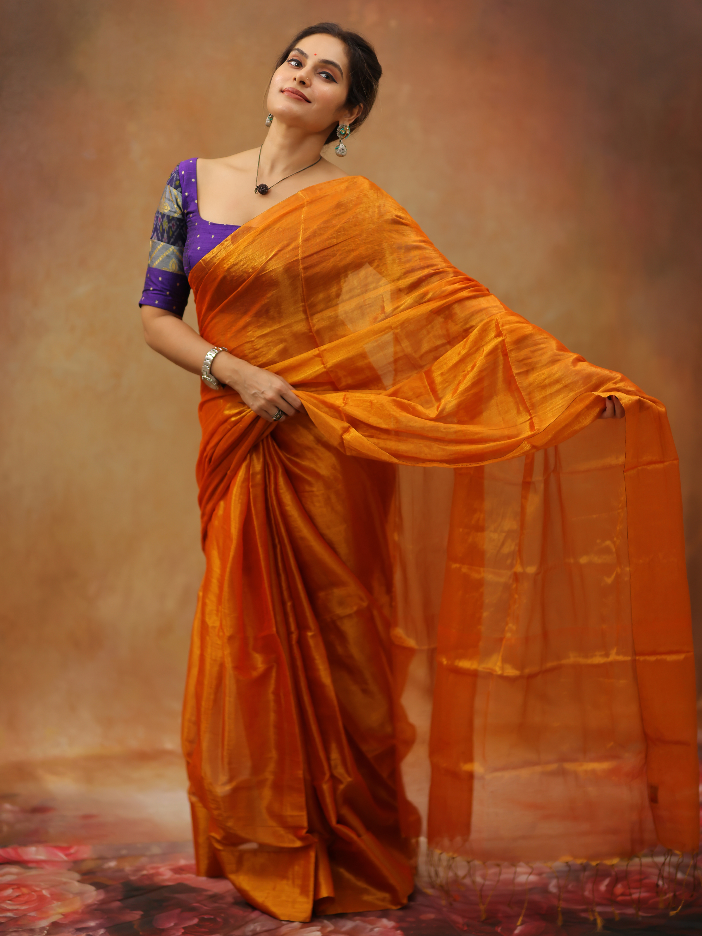 Swarna Moksha (Tissue Mul Saree)