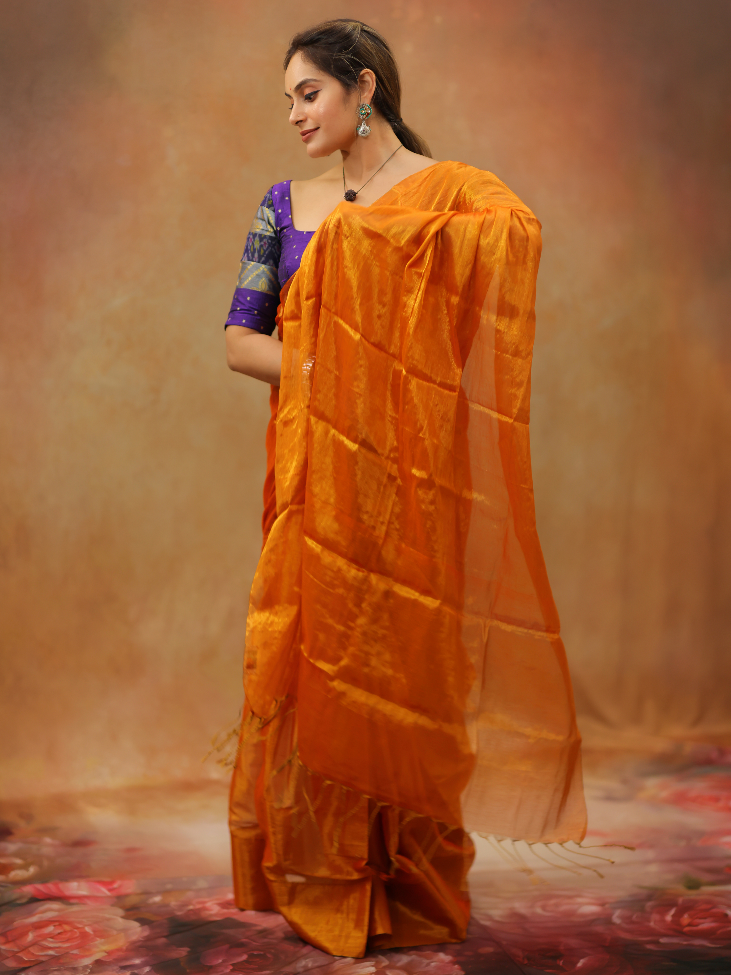 Swarna Moksha (Tissue Mul Saree)