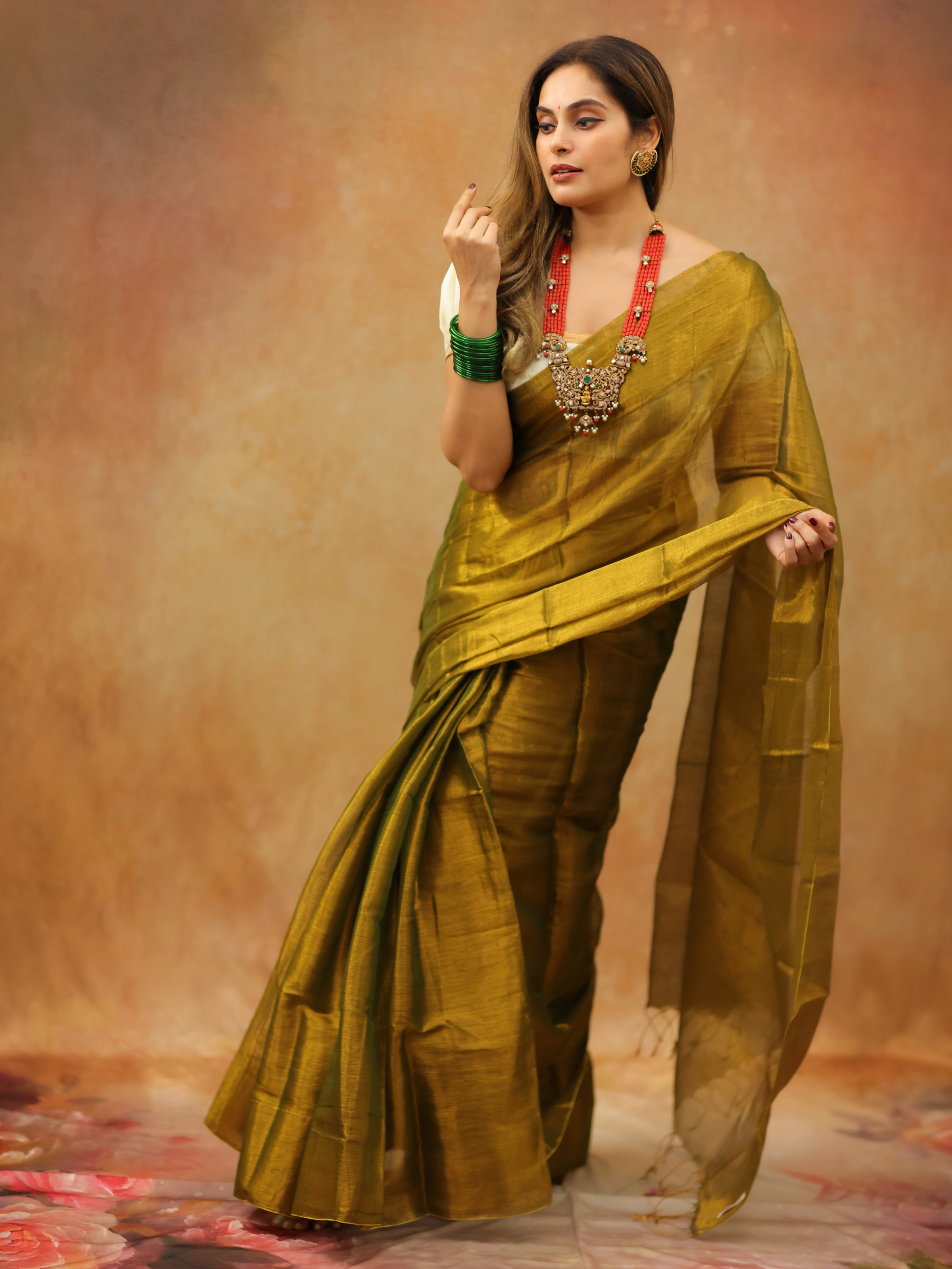 Swarna Smriti (Tissue Mul Saree)