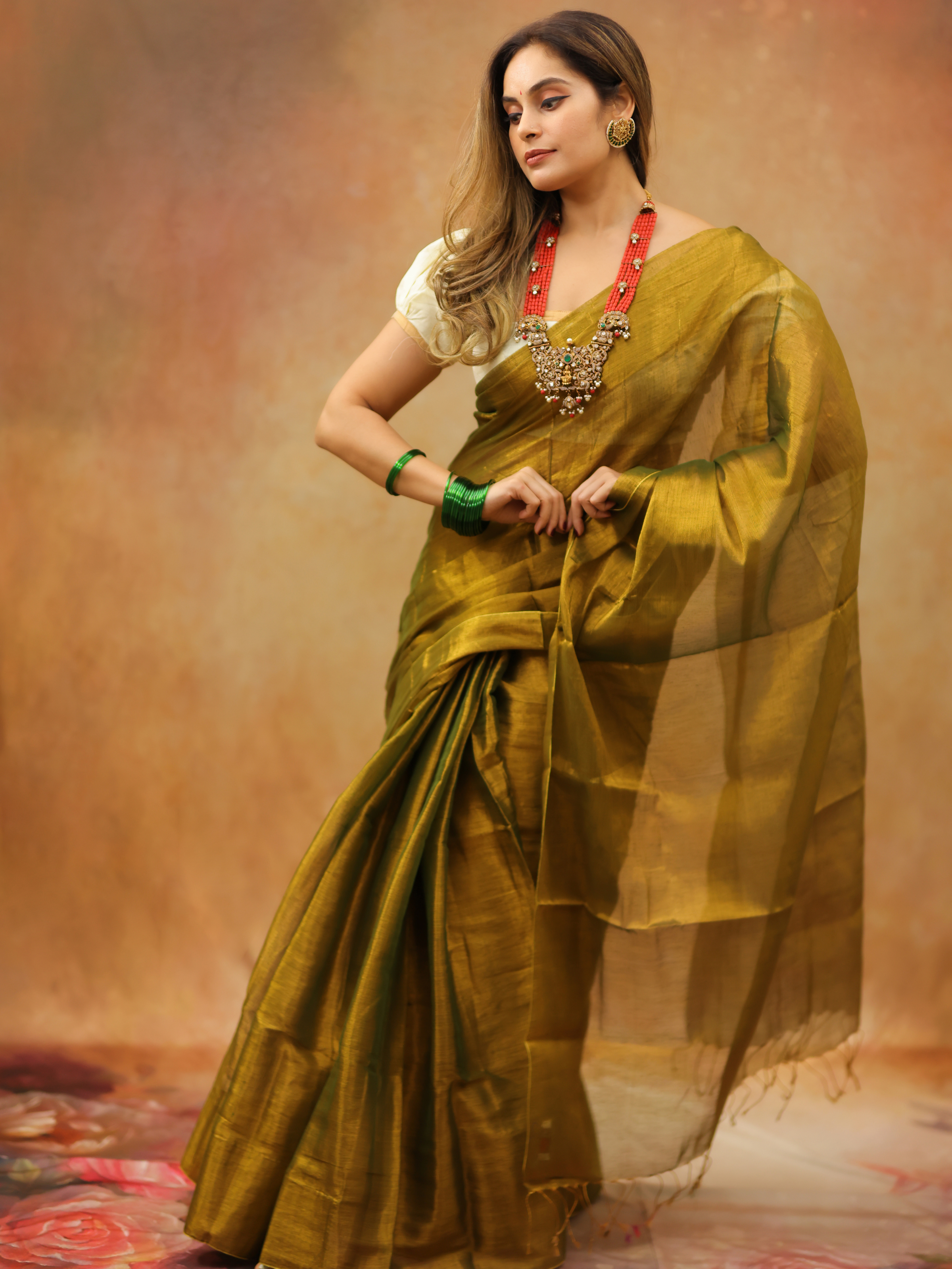 Swarna Smriti (Tissue Mul Saree)