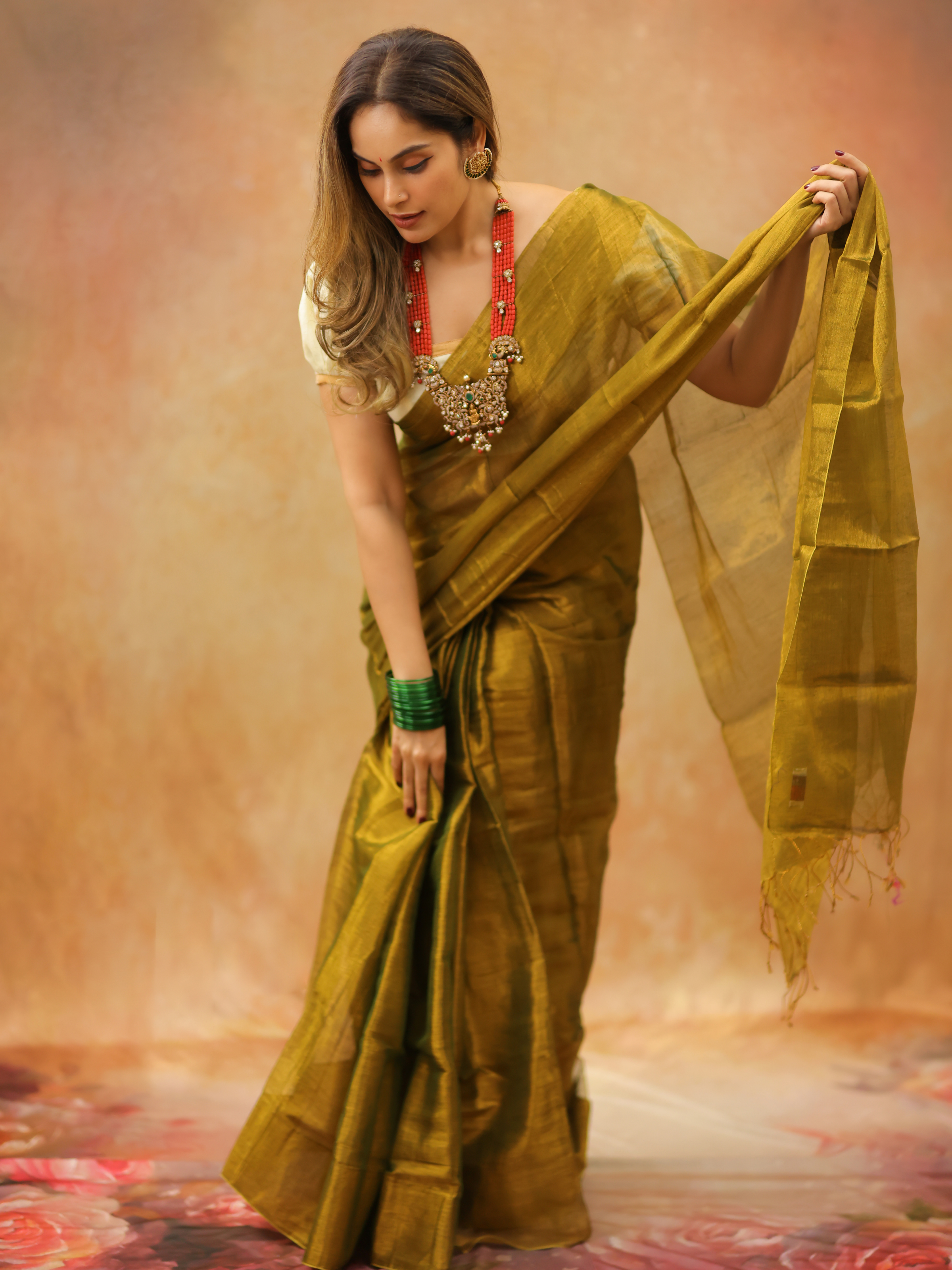 Swarna Smriti (Tissue Mul Saree)