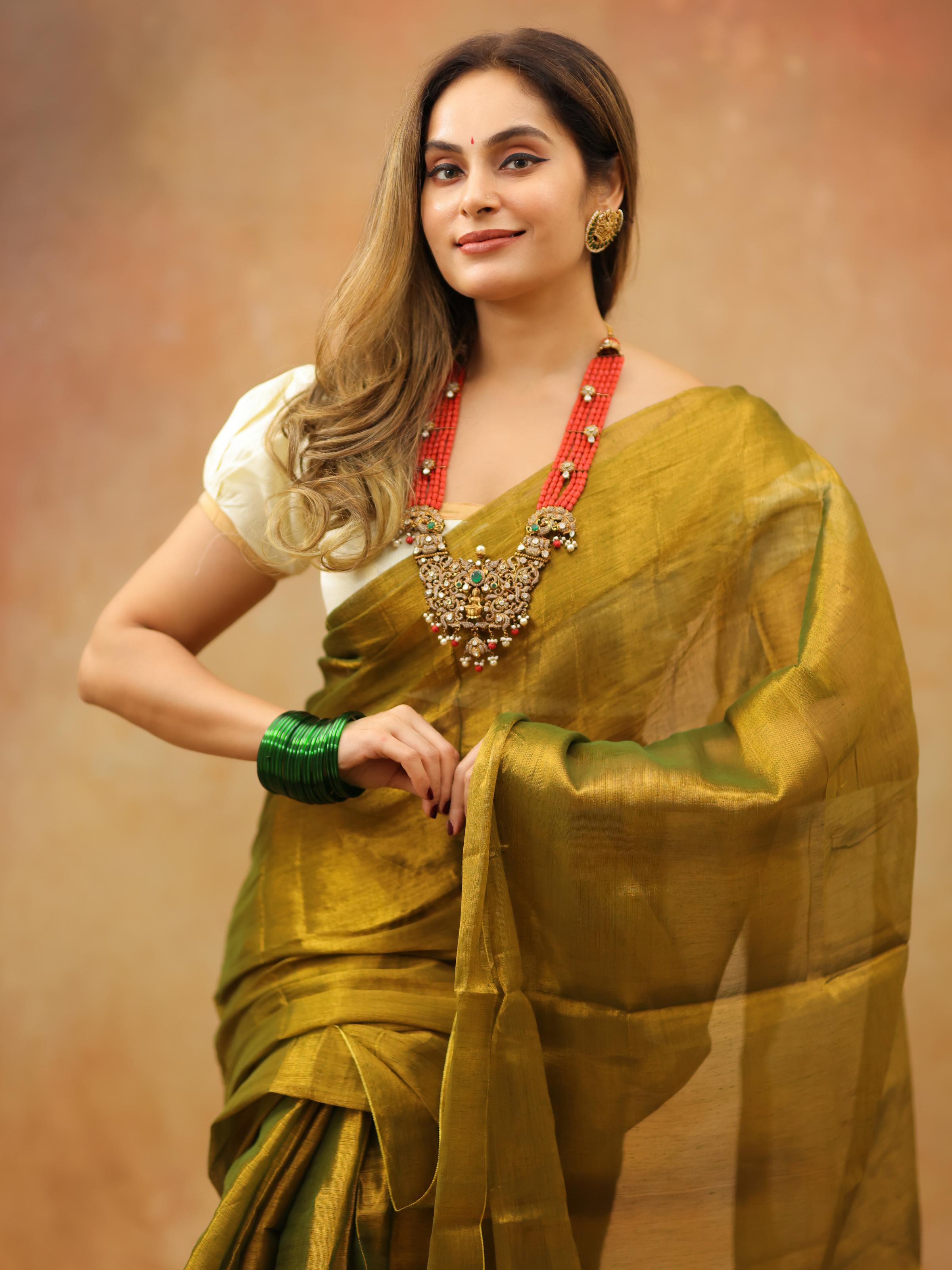 Swarna Smriti (Tissue Mul Saree)