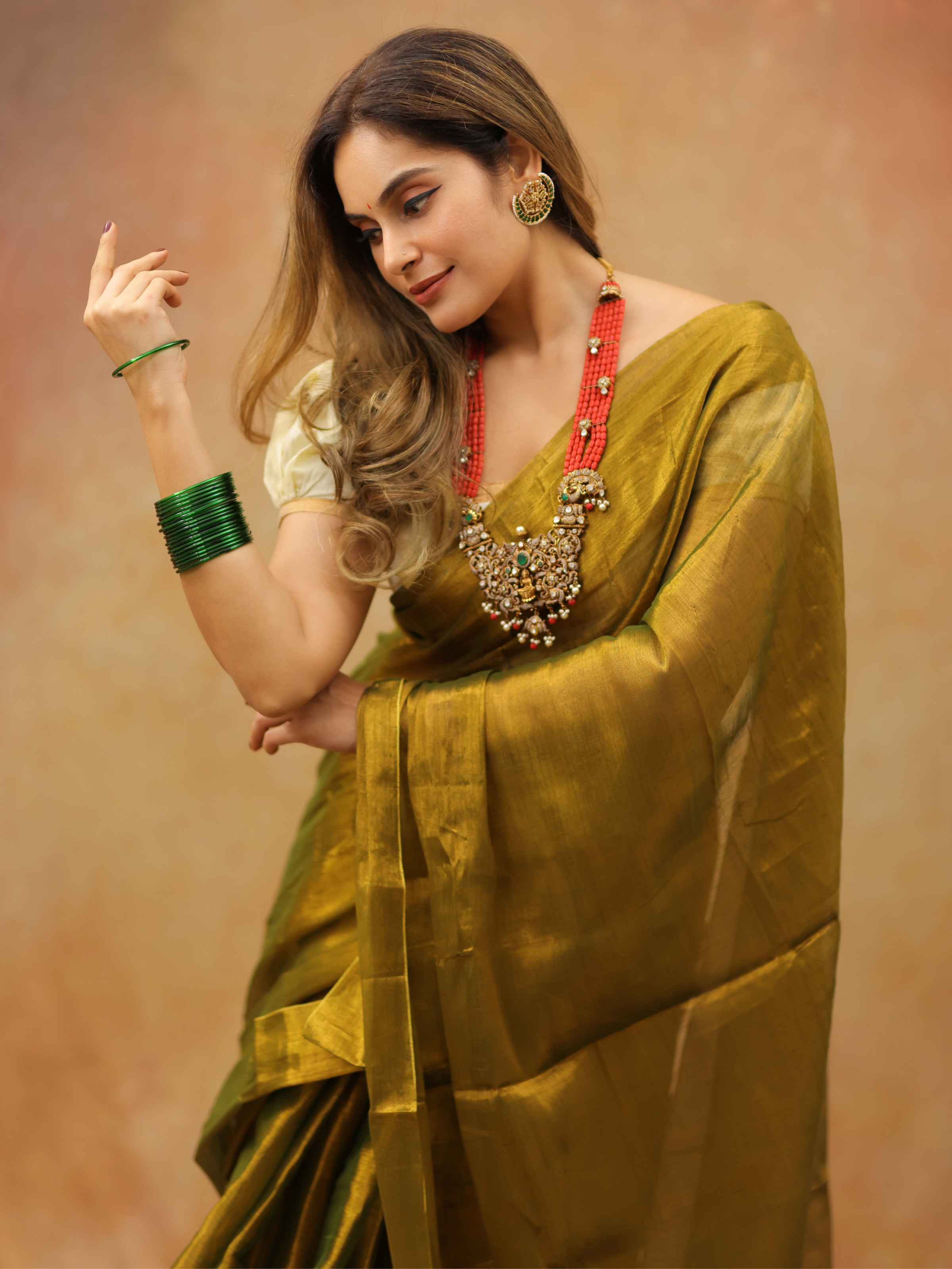 Swarna Smriti (Tissue Mul Saree)