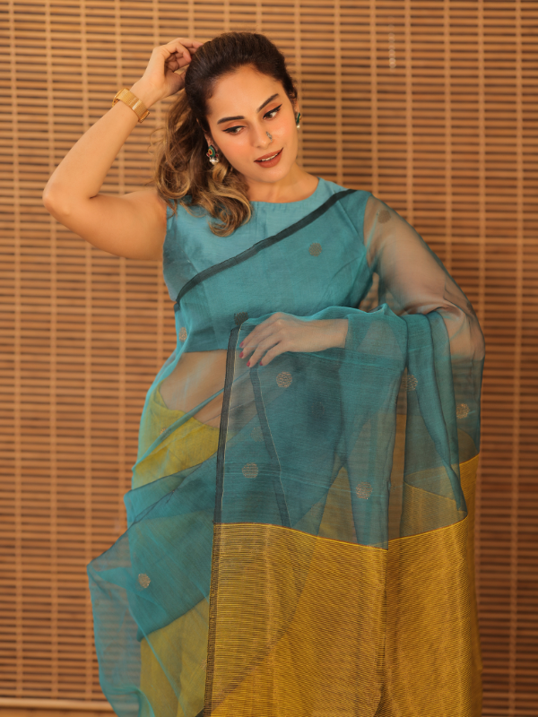 Maharani Mumtaz (handloom muslin silk)