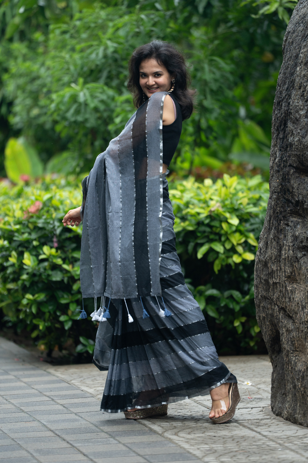 The Phoenix (Mul Mul Cotton Saree)