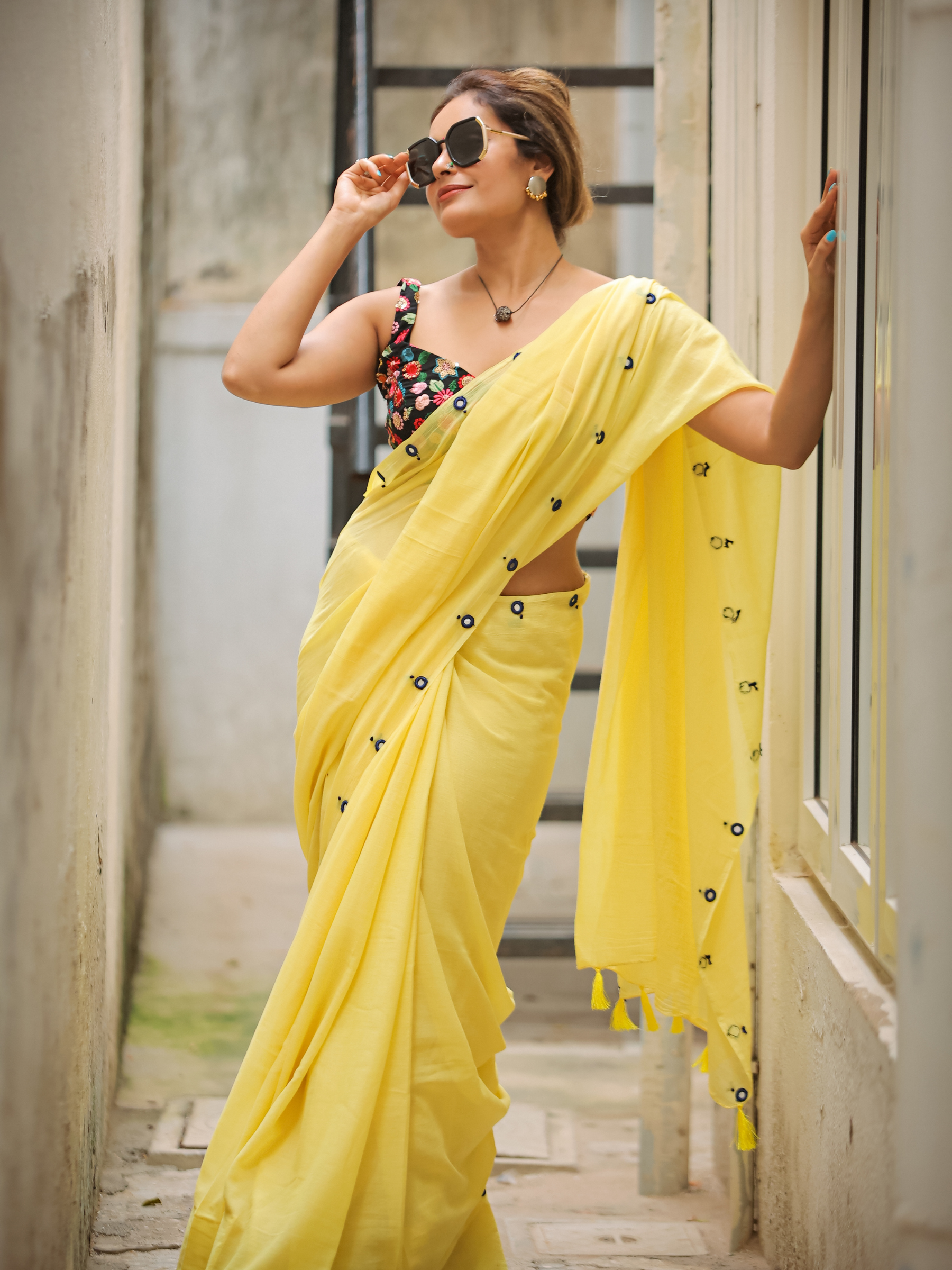 Radiant Roshni (Pure Mul Cotton Saree)