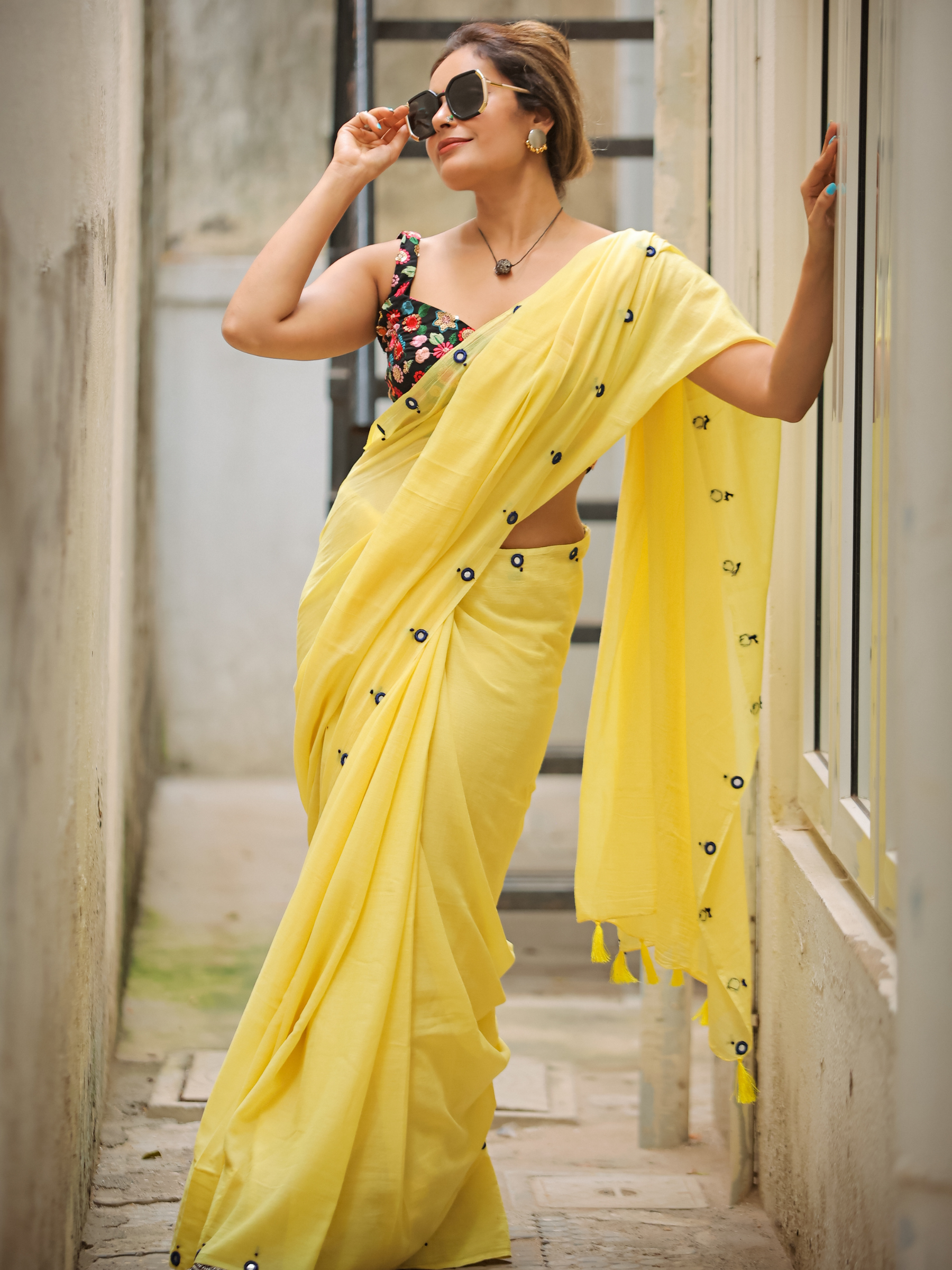 Radiant Roshni (Pure Mul Cotton Saree)