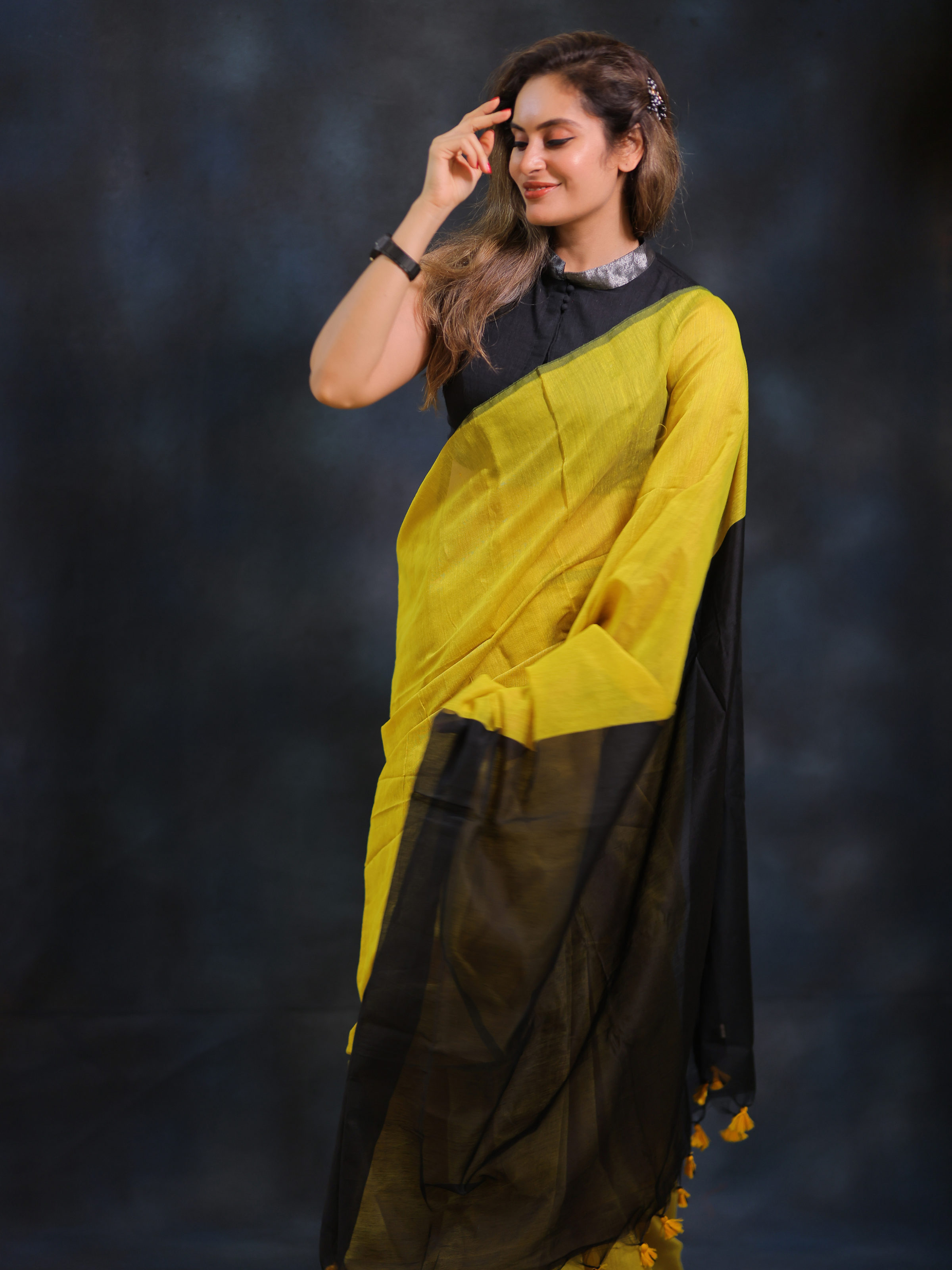 Almond Nougat (Handloom Cotton Silk Saree)