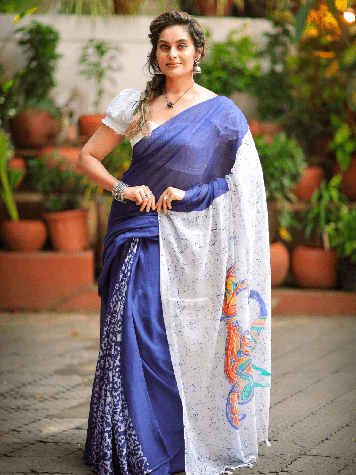 Morni Manchali (Pure Mul Cotton Saree)