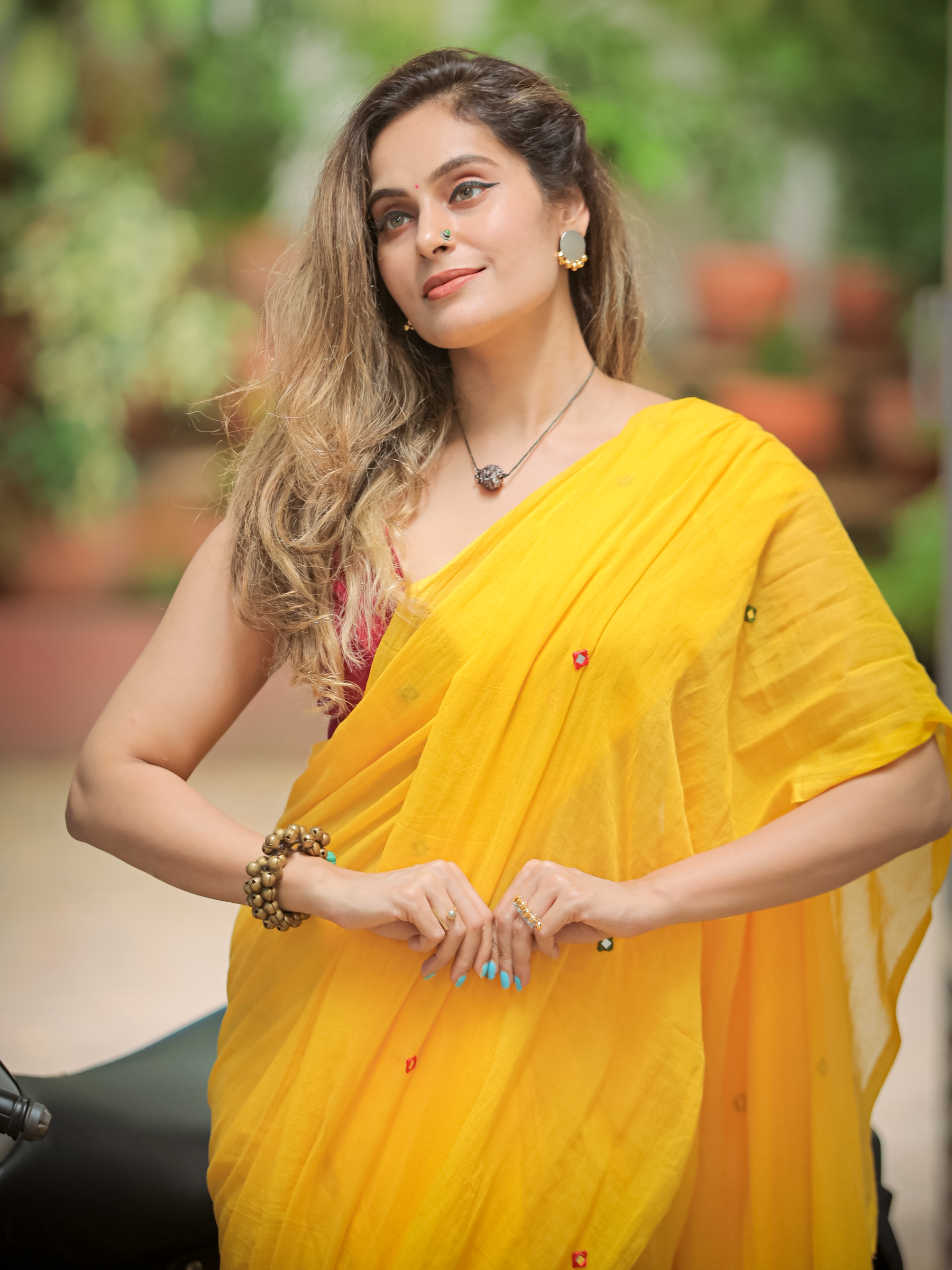 Perky Patakha (Pure Mul Cotton Saree)