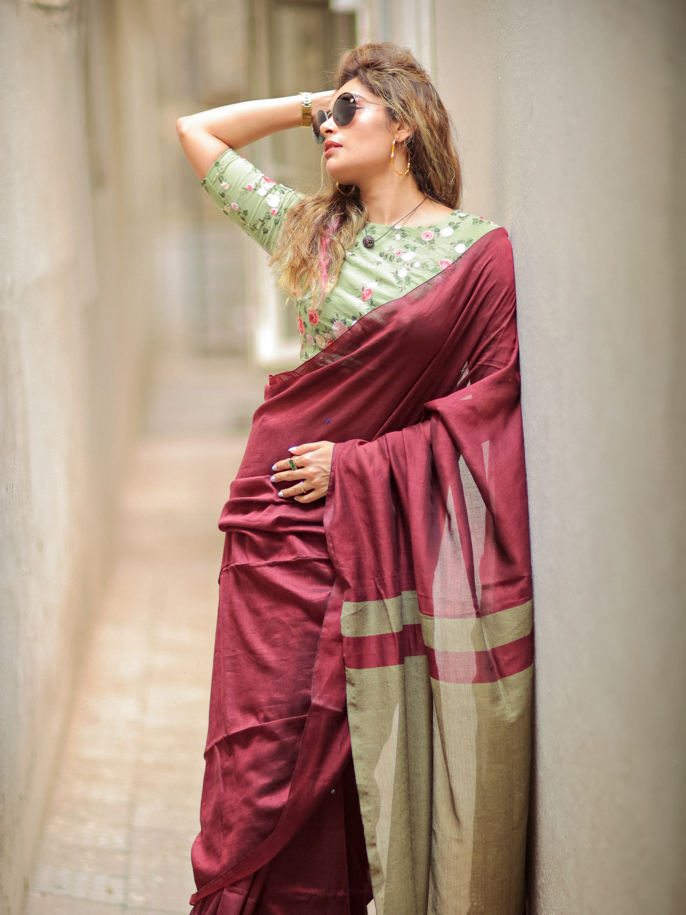 Majestic Eagle (Soft Cotton Saree)