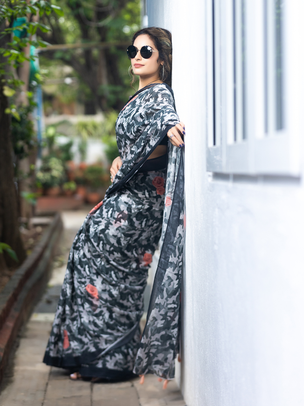 Guns n Roses (Pure Mul Cotton Saree)