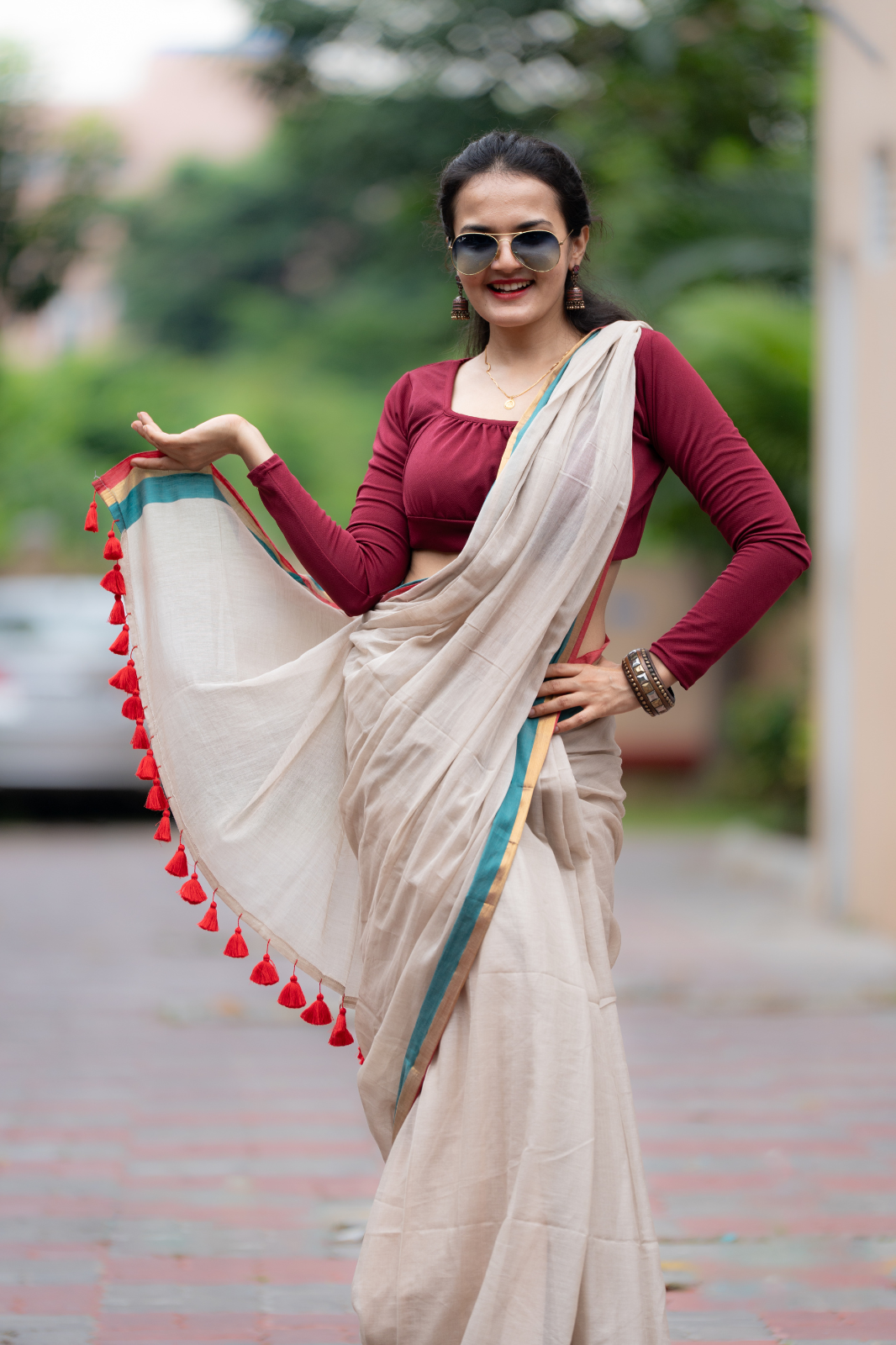 Ahalya (Mul Mul Cotton Saree)