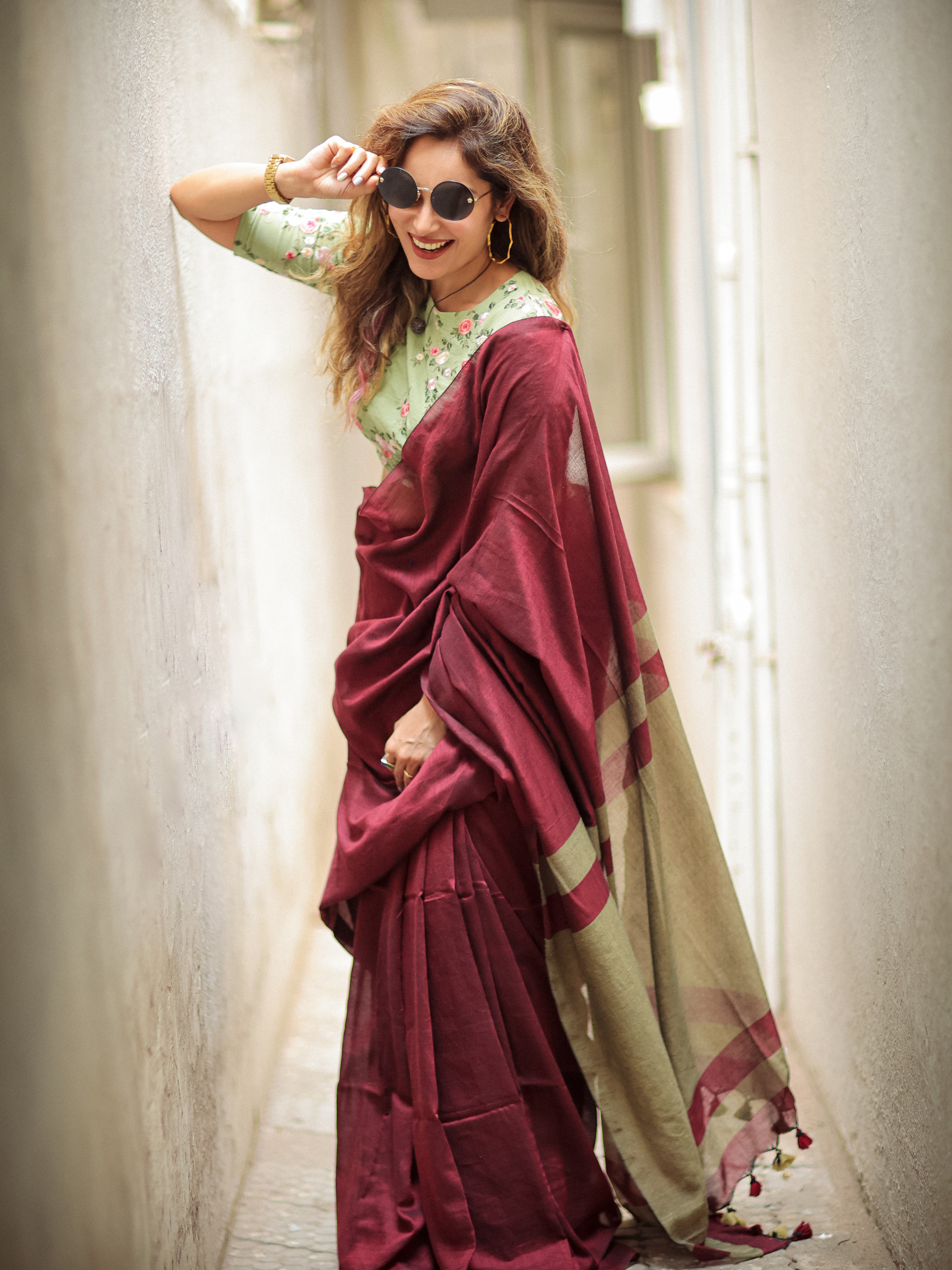 Majestic Eagle (Soft Cotton Saree)