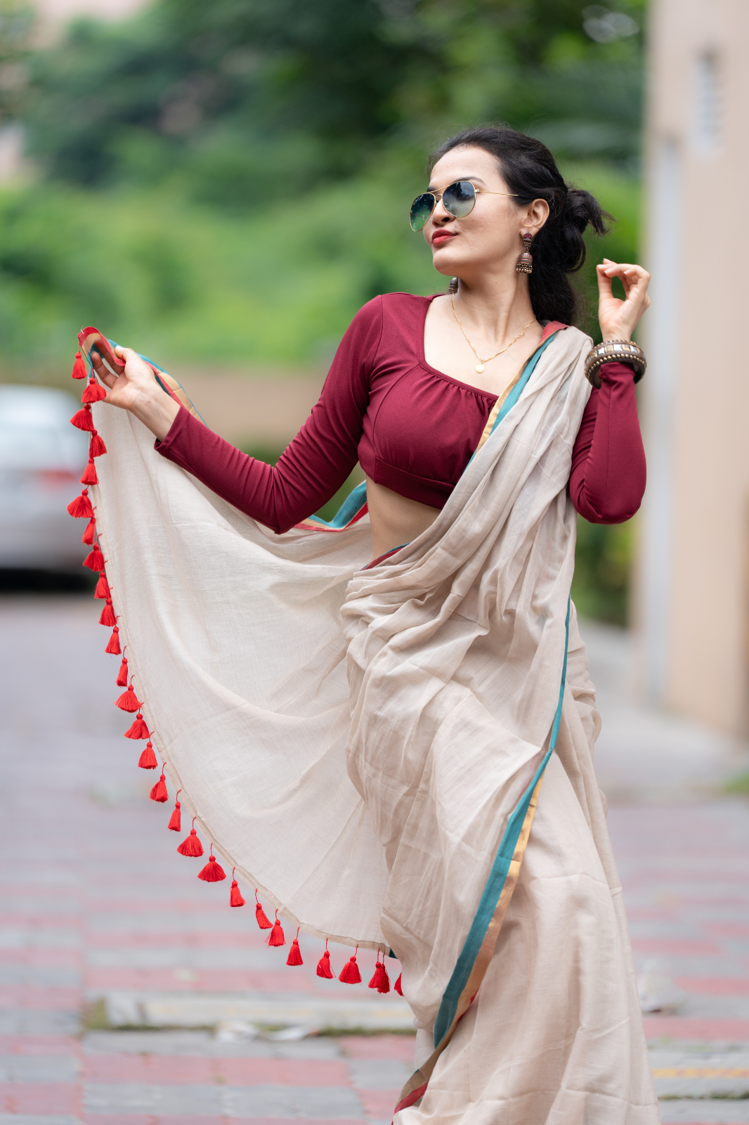 Ahalya (Mul Mul Cotton Saree)