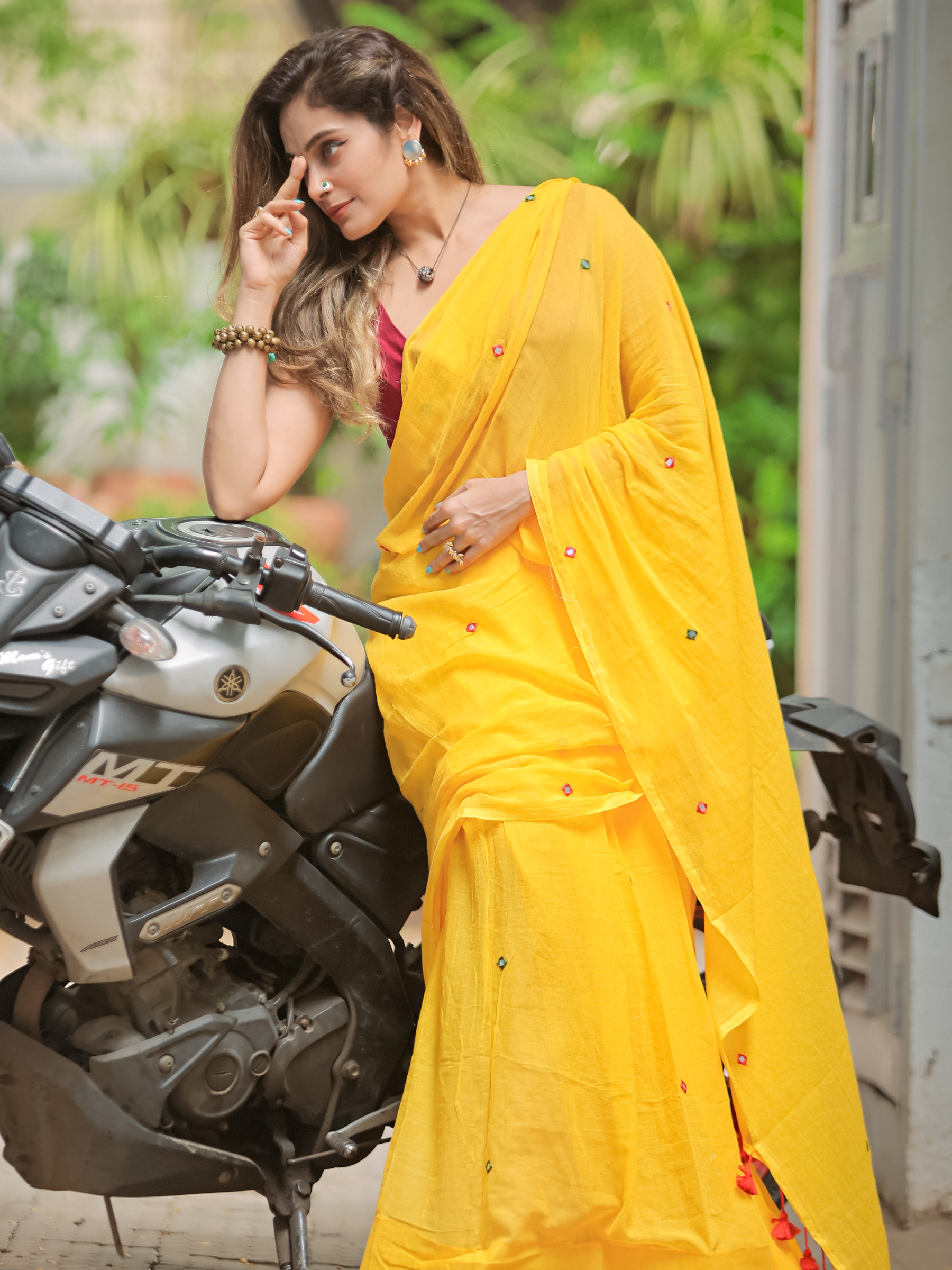 Perky Patakha (Pure Mul Cotton Saree)