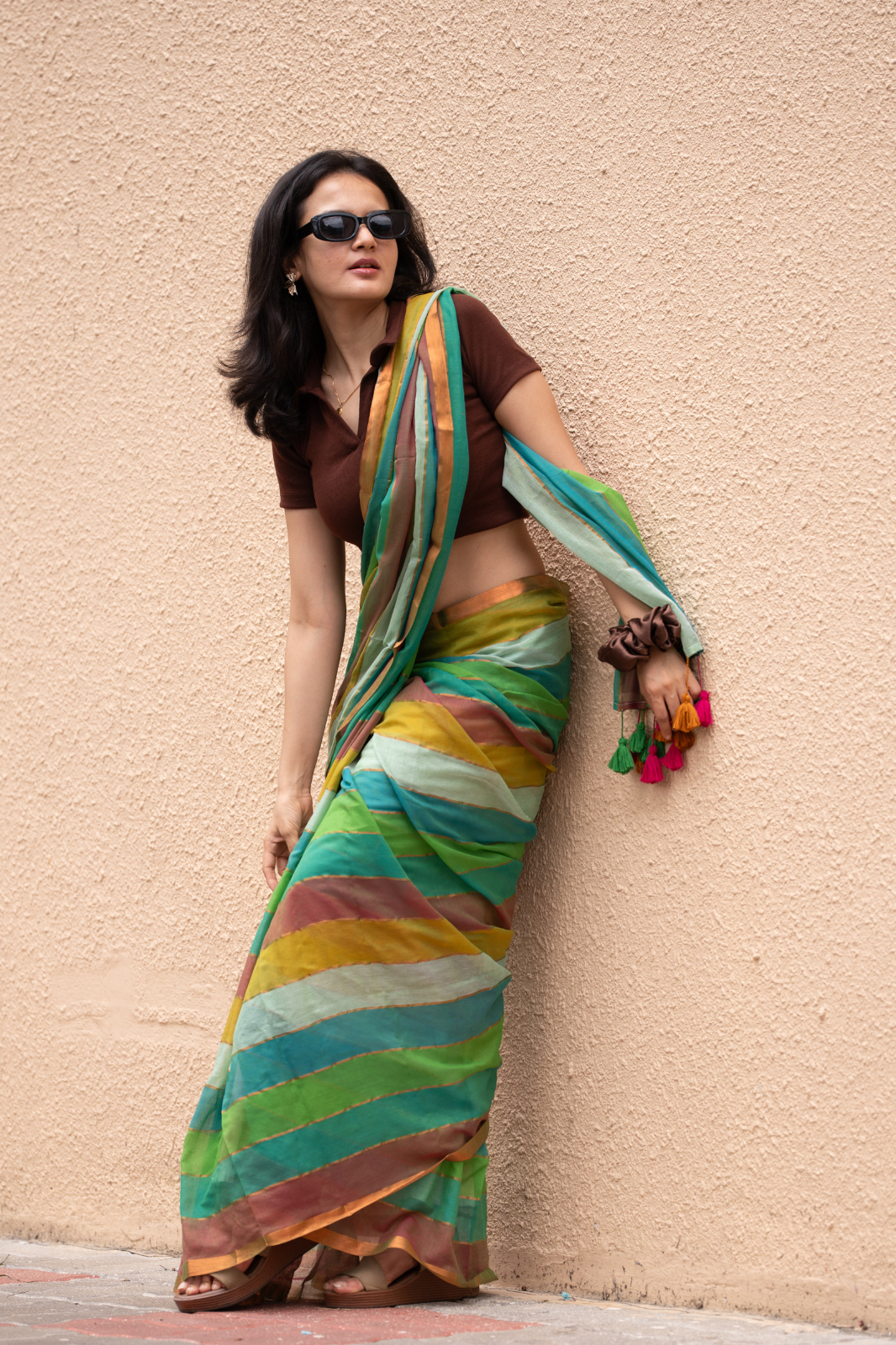 The Conqueror (Mul Mul Cotton Saree)