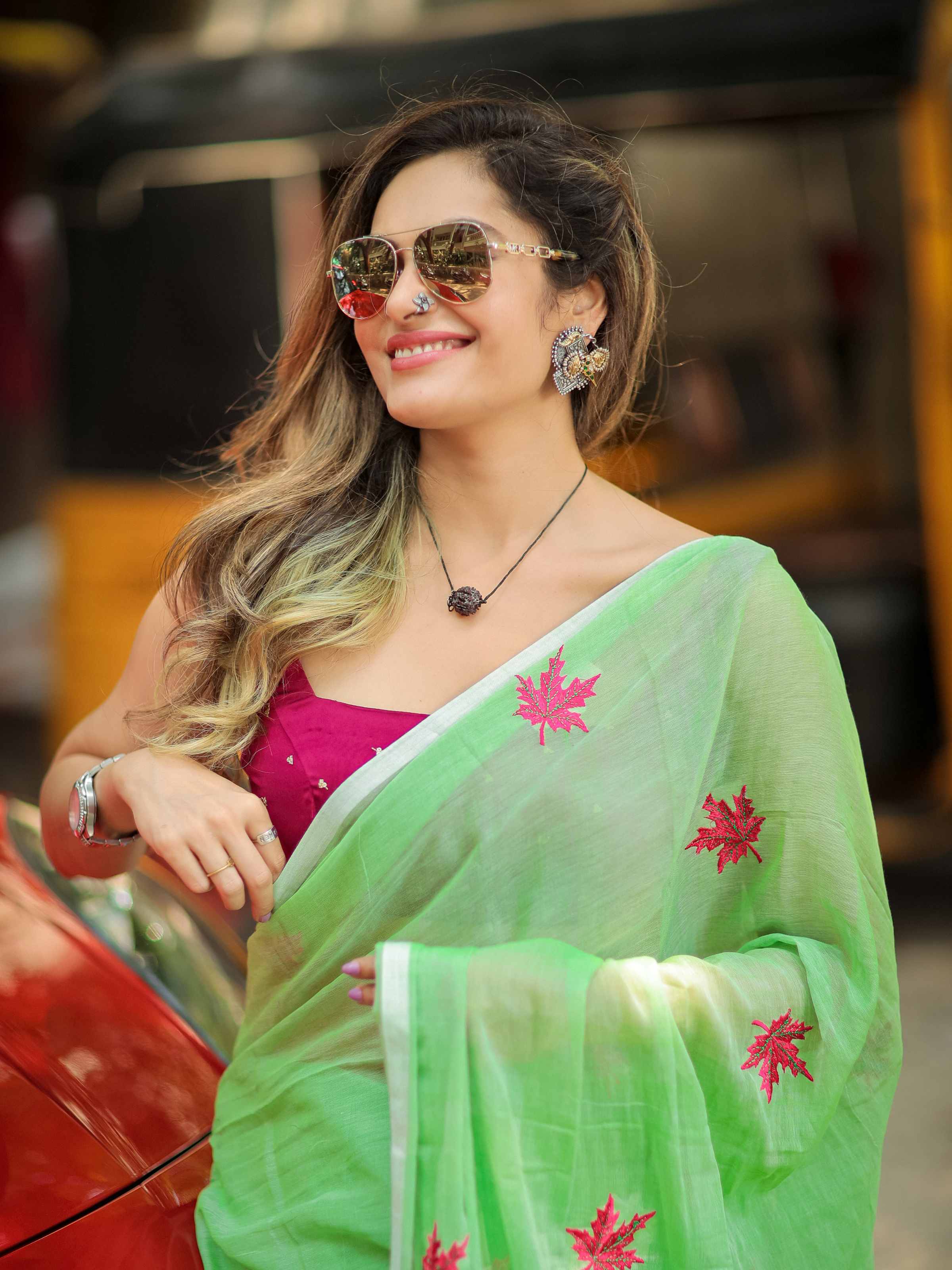 Mint Merger (Pure Mul Mul Cotton Saree)