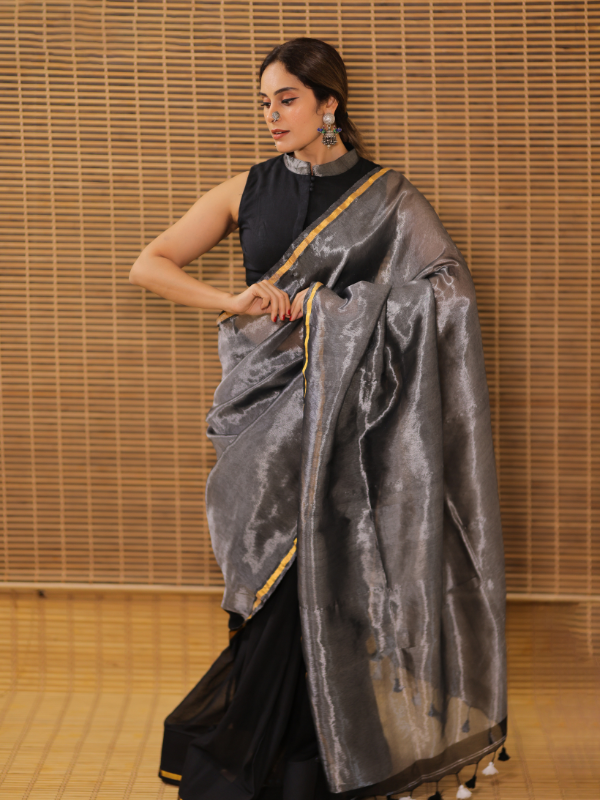 Mystic Amarapali (Handloom Mulmul Cotton and Tissue Silk)