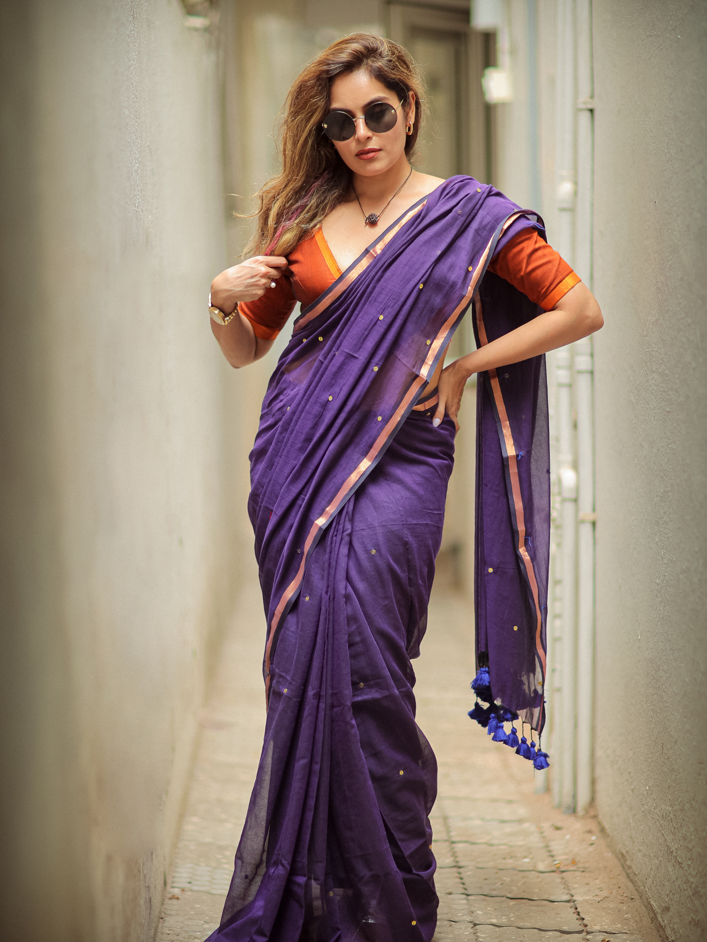 Hummingbird's Delight (Pure Mul Cotton Saree)