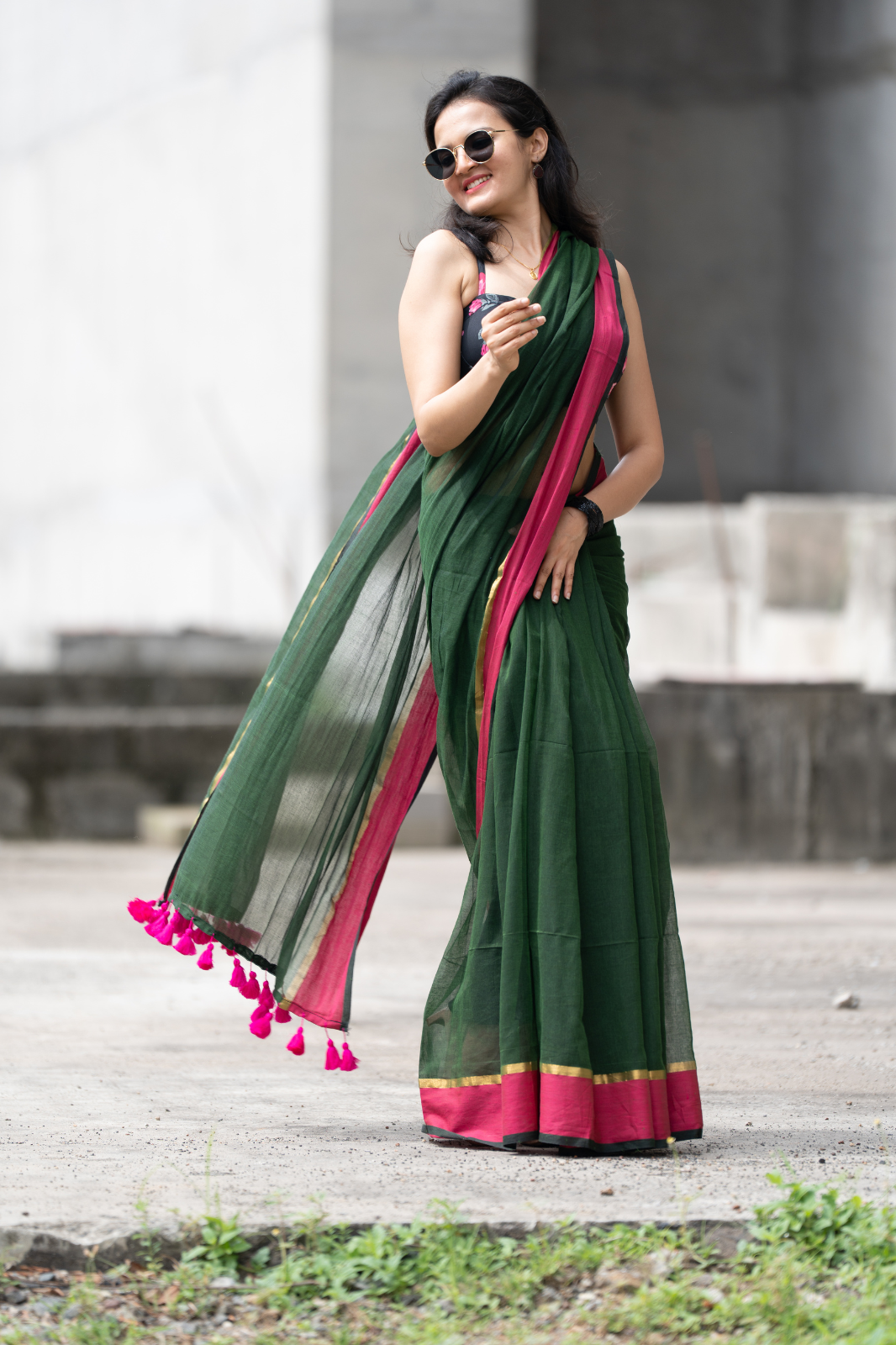 Vruksha (Mul Mul Cotton Saree)