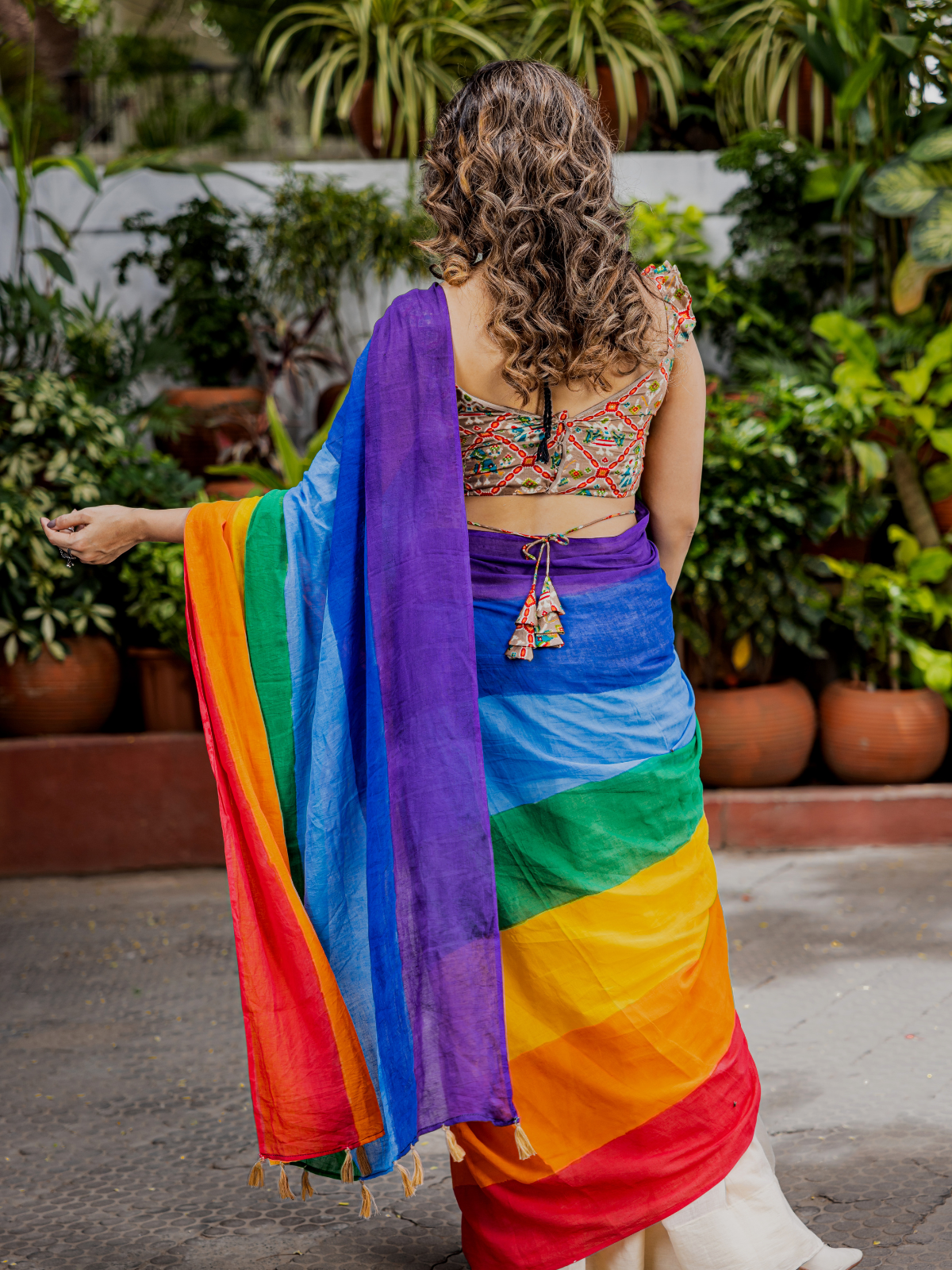 Rainbow (Pure Mul Cotton Saree)