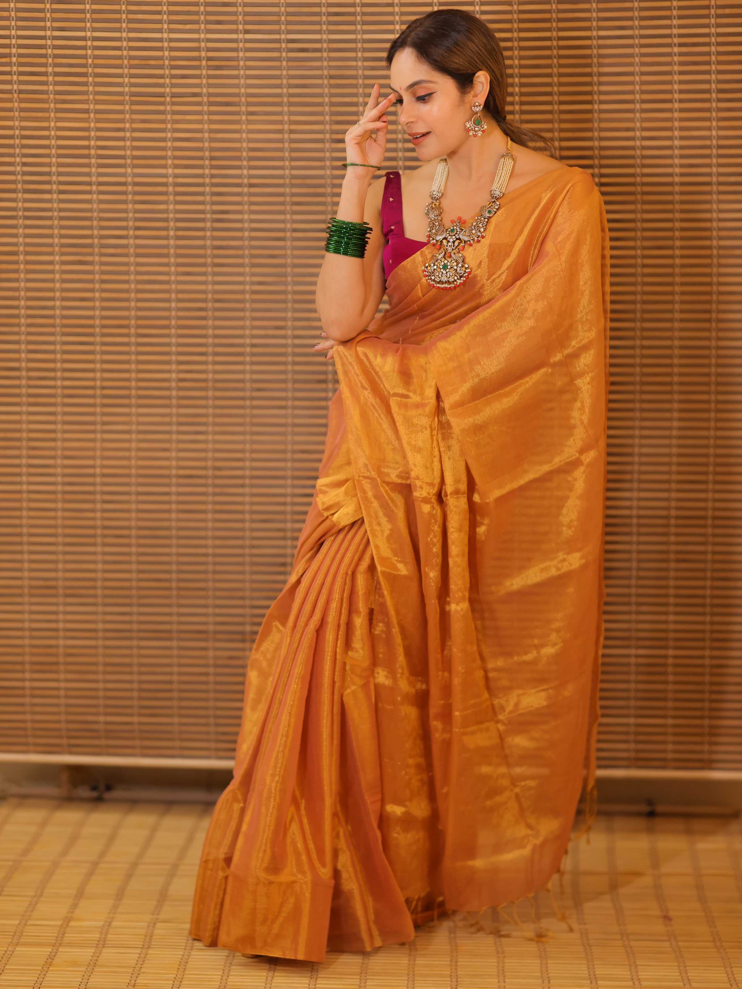 Swarna Kiran (Tissue Mul Saree)