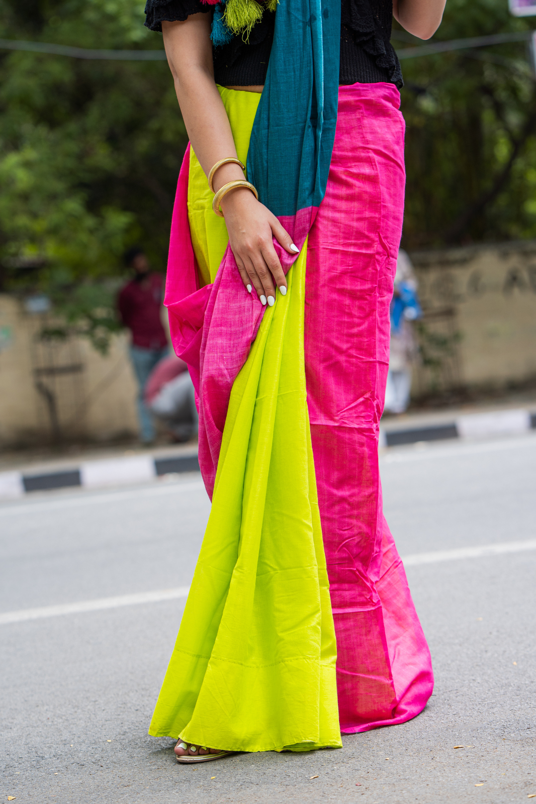 Chiller Chic Pop (Mul Cotton Saree)