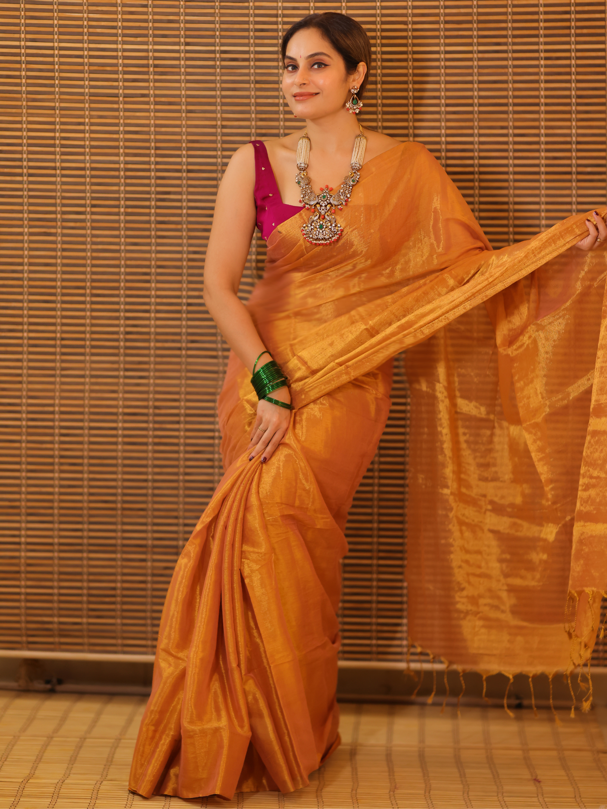 Swarna Kiran (Tissue Mul Saree)