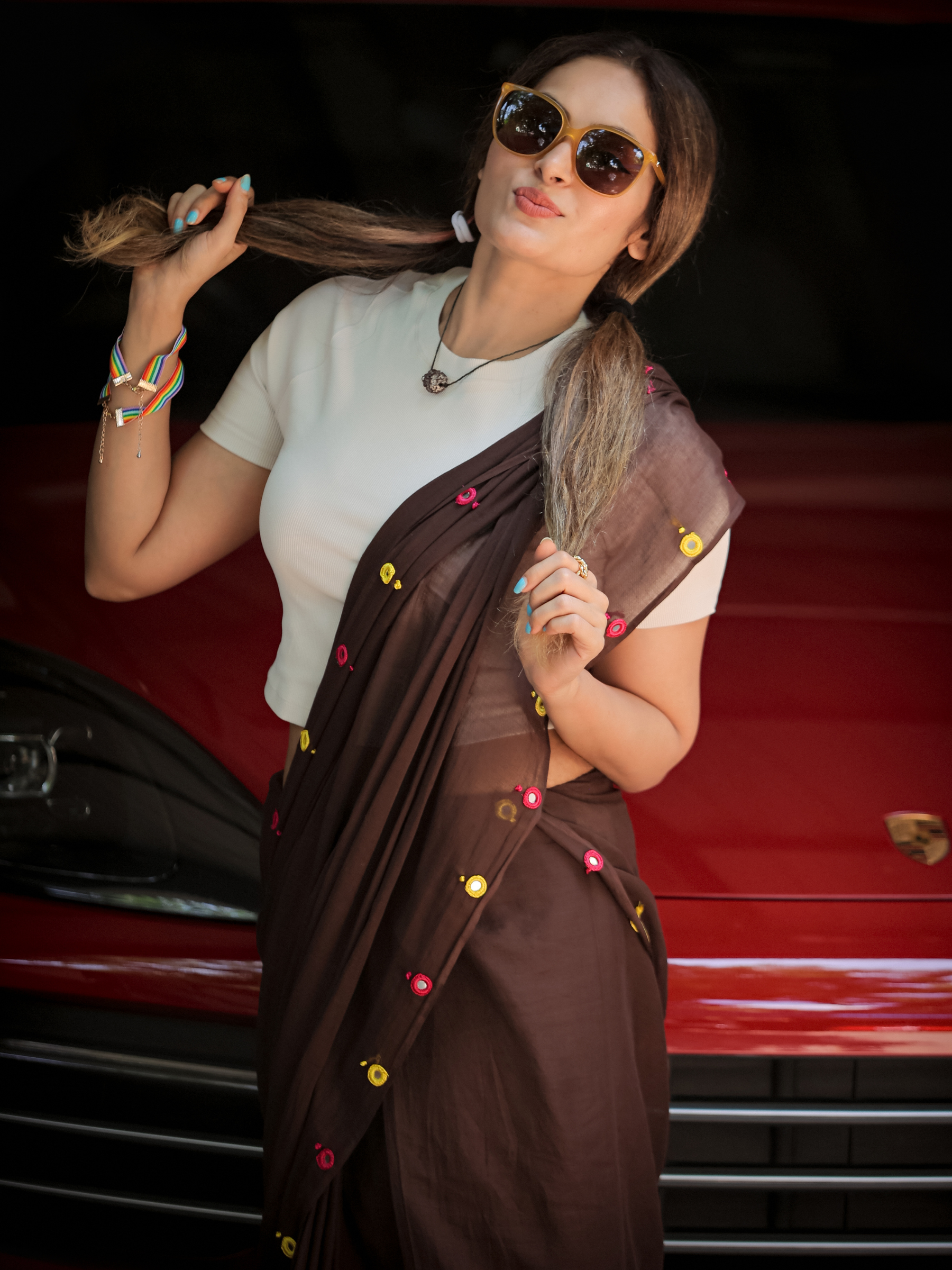 Playful Pari (Pure Mul Cotton Saree)