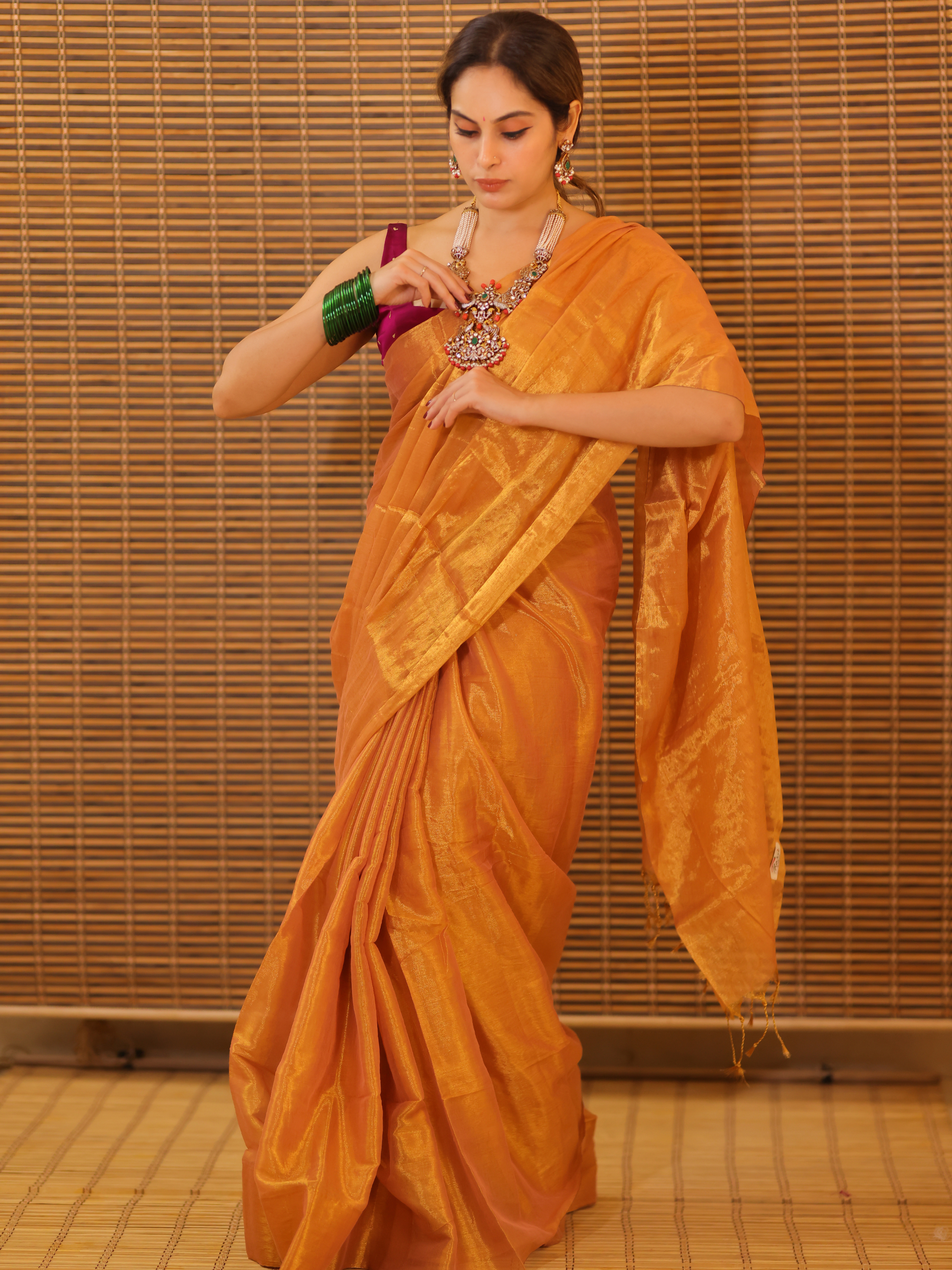 Swarna Kiran (Tissue Mul Saree)