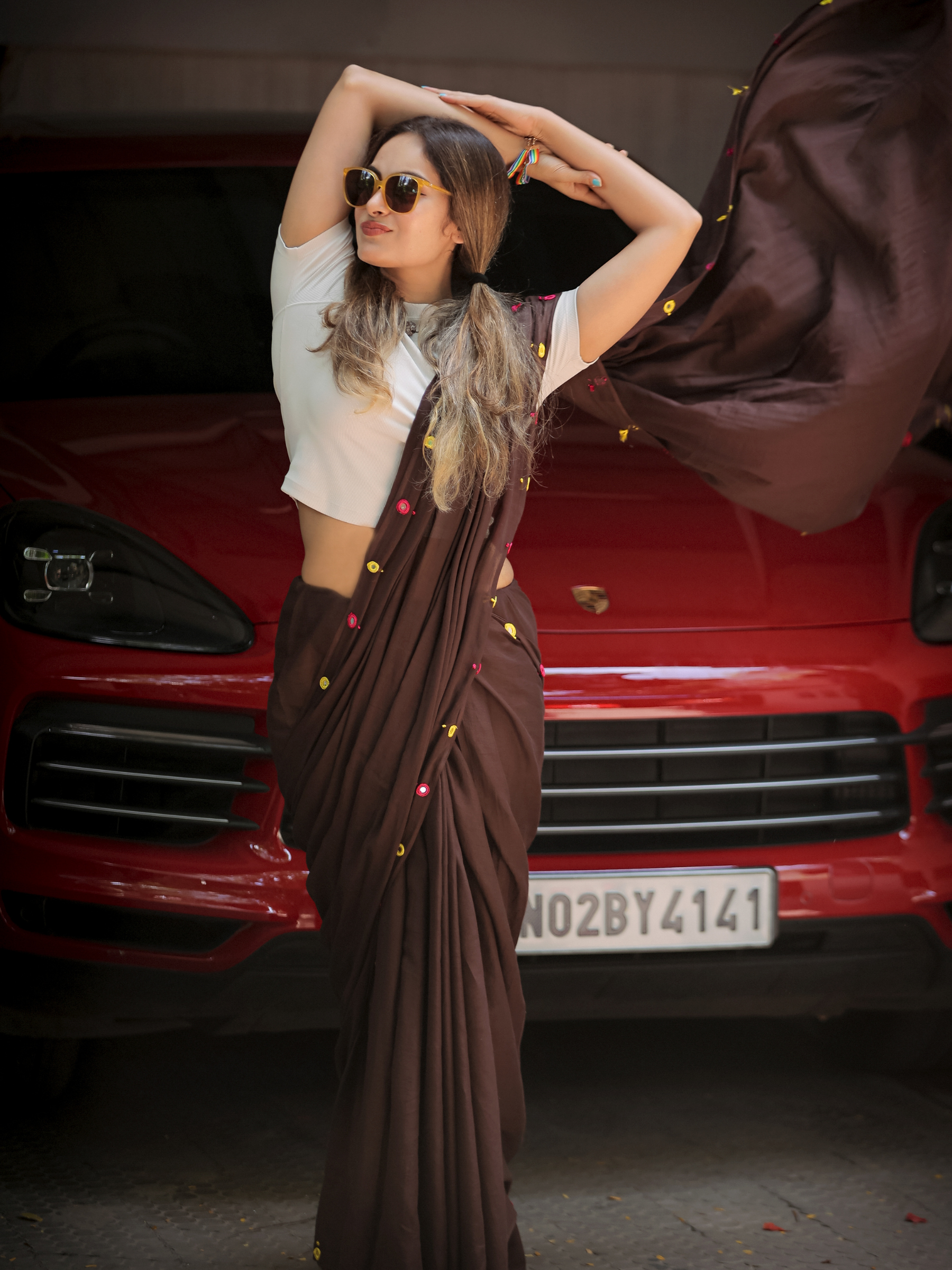 Playful Pari (Pure Mul Cotton Saree)