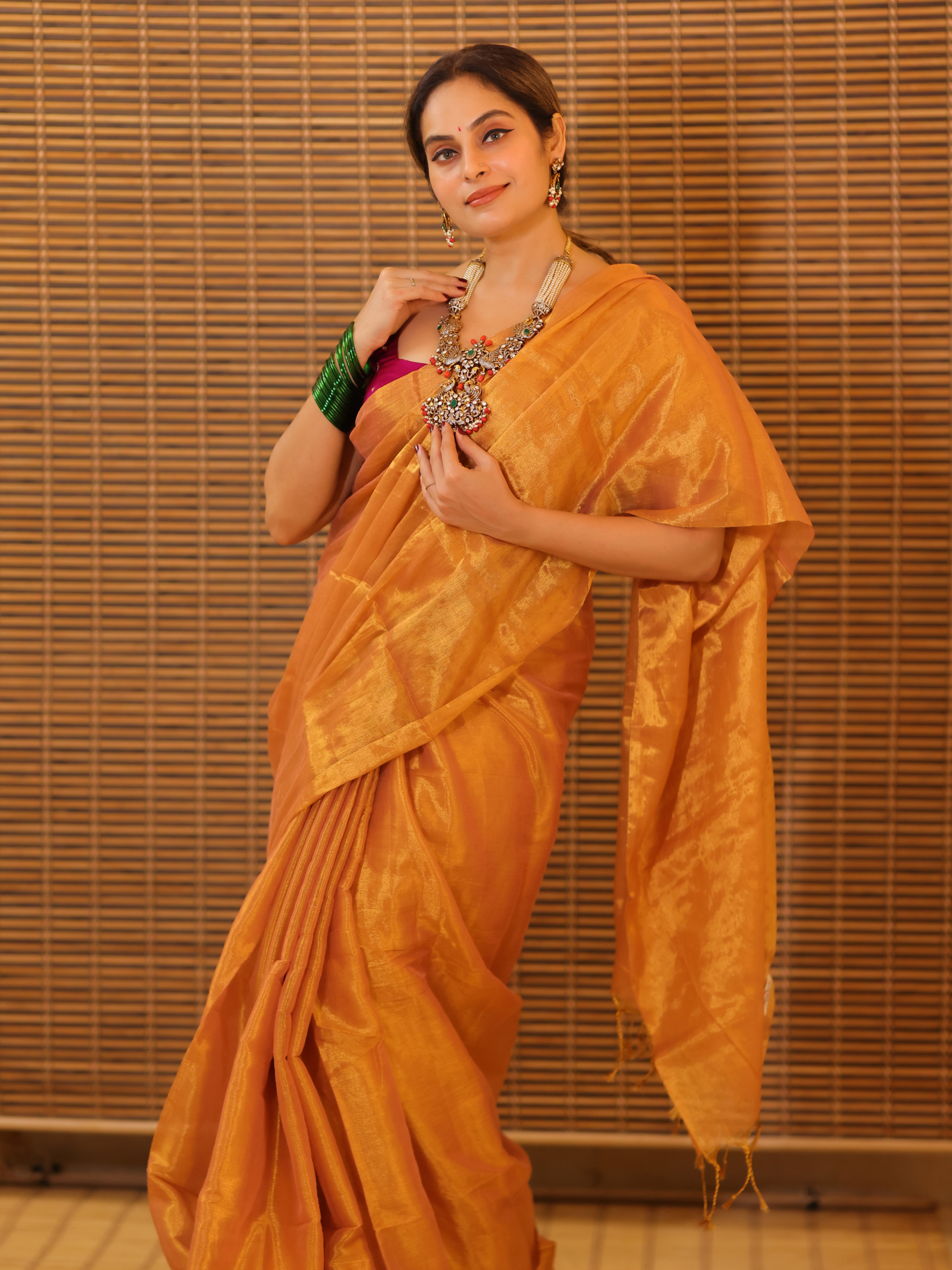 Swarna Kiran (Tissue Mul Saree)