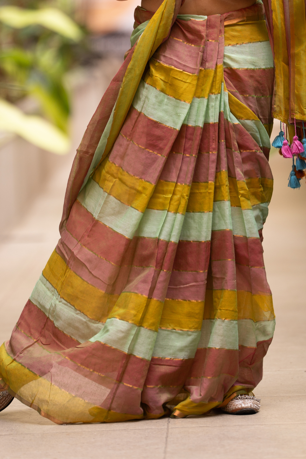 The Groundbreaker (Mul Mul Cotton Saree)