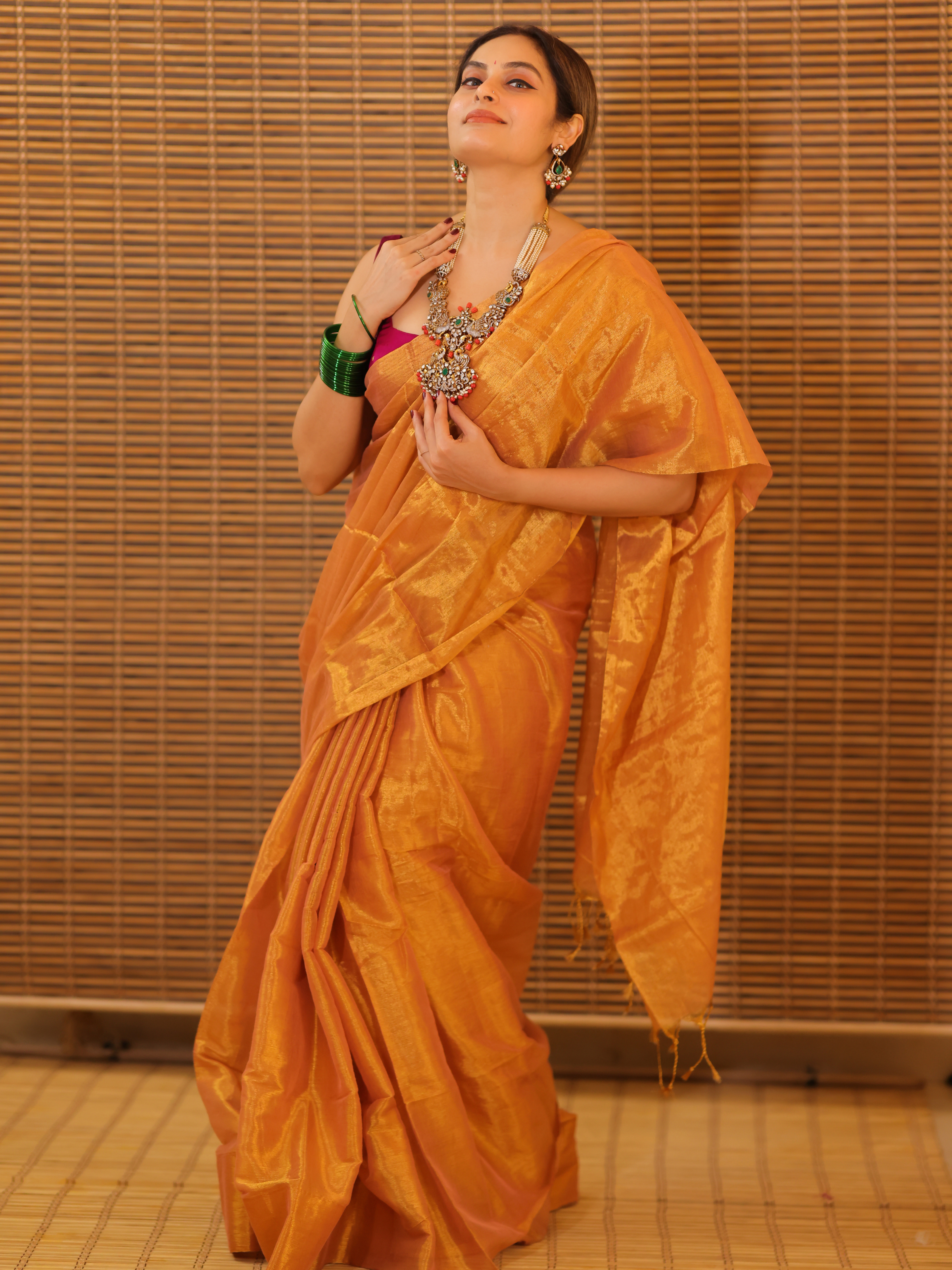 Swarna Kiran (Tissue Mul Saree)