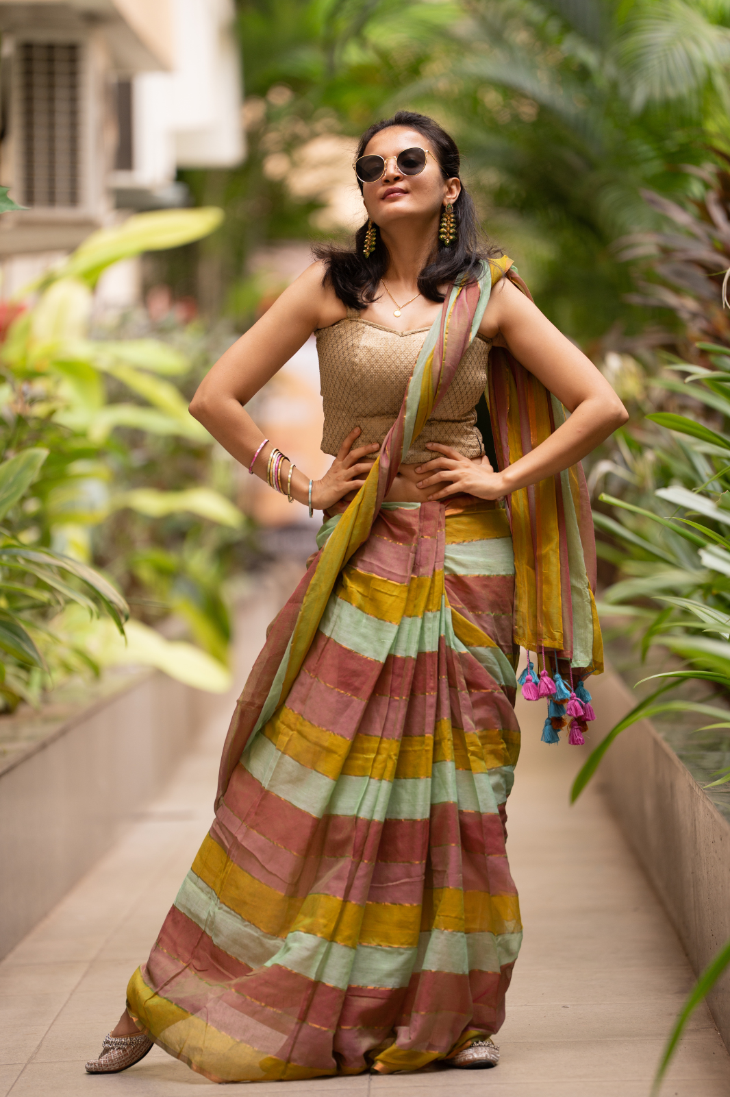 The Groundbreaker (Mul Mul Cotton Saree)