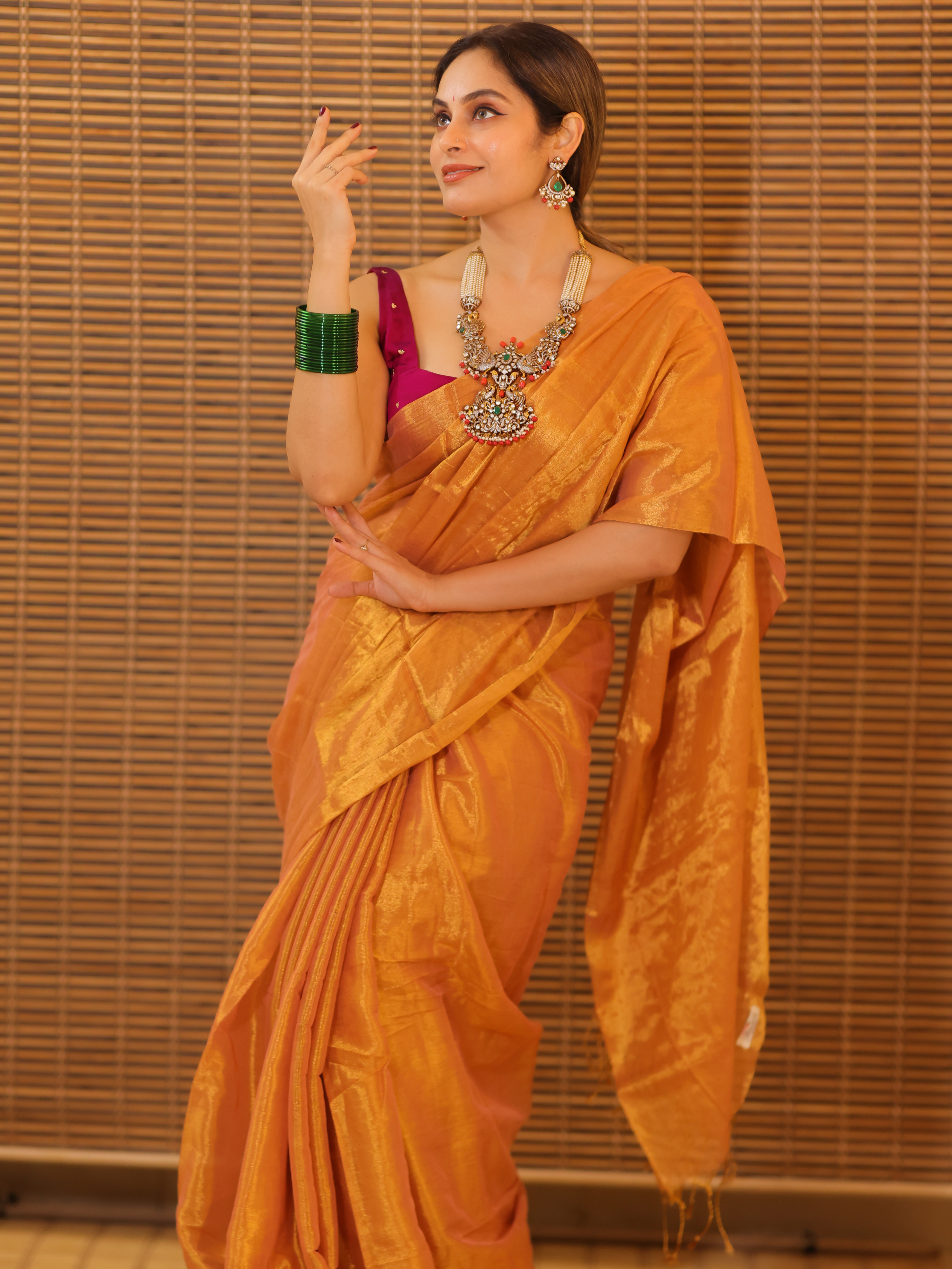 Swarna Kiran (Tissue Mul Saree)