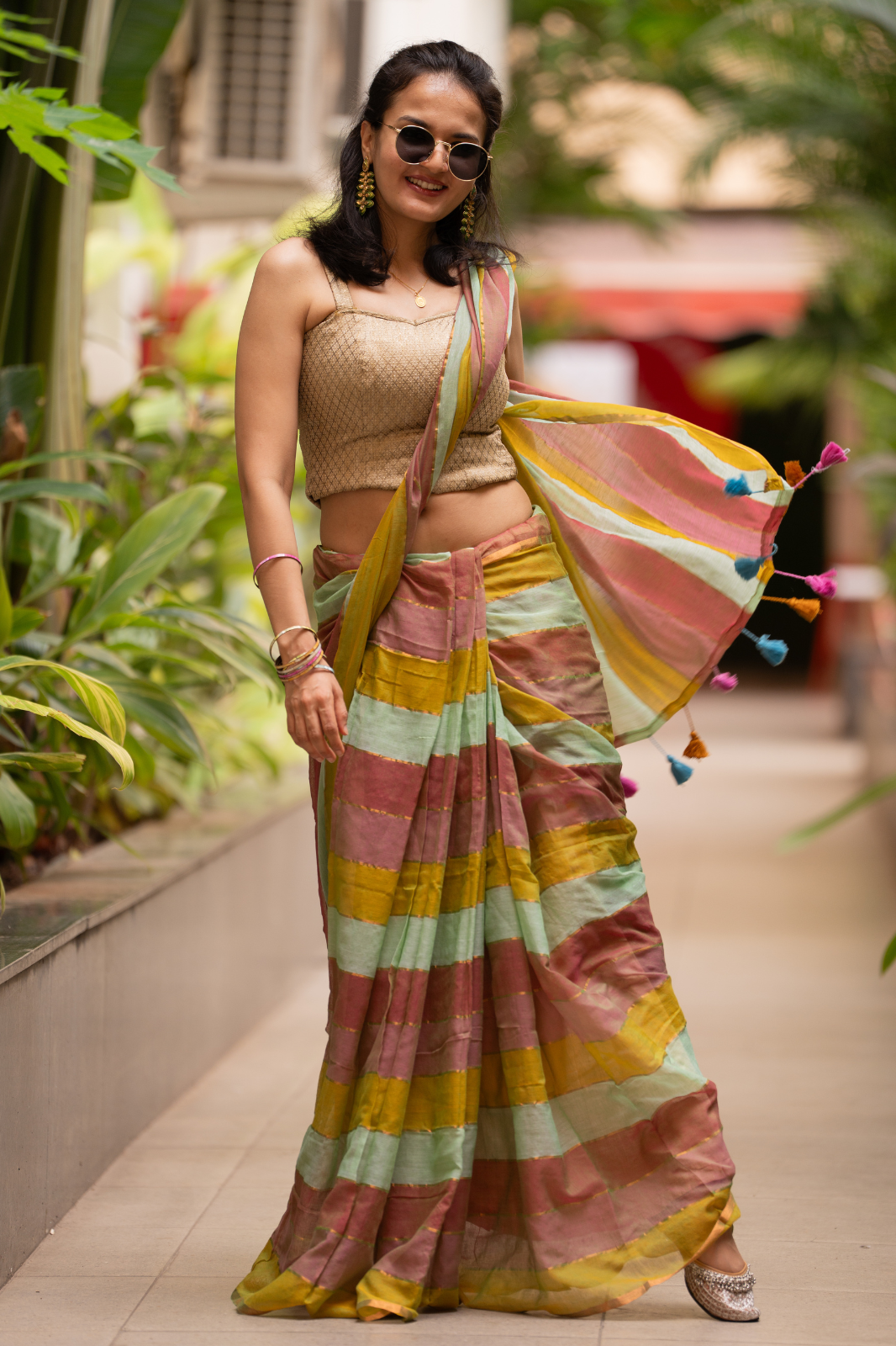 The Groundbreaker (Mul Mul Cotton Saree)